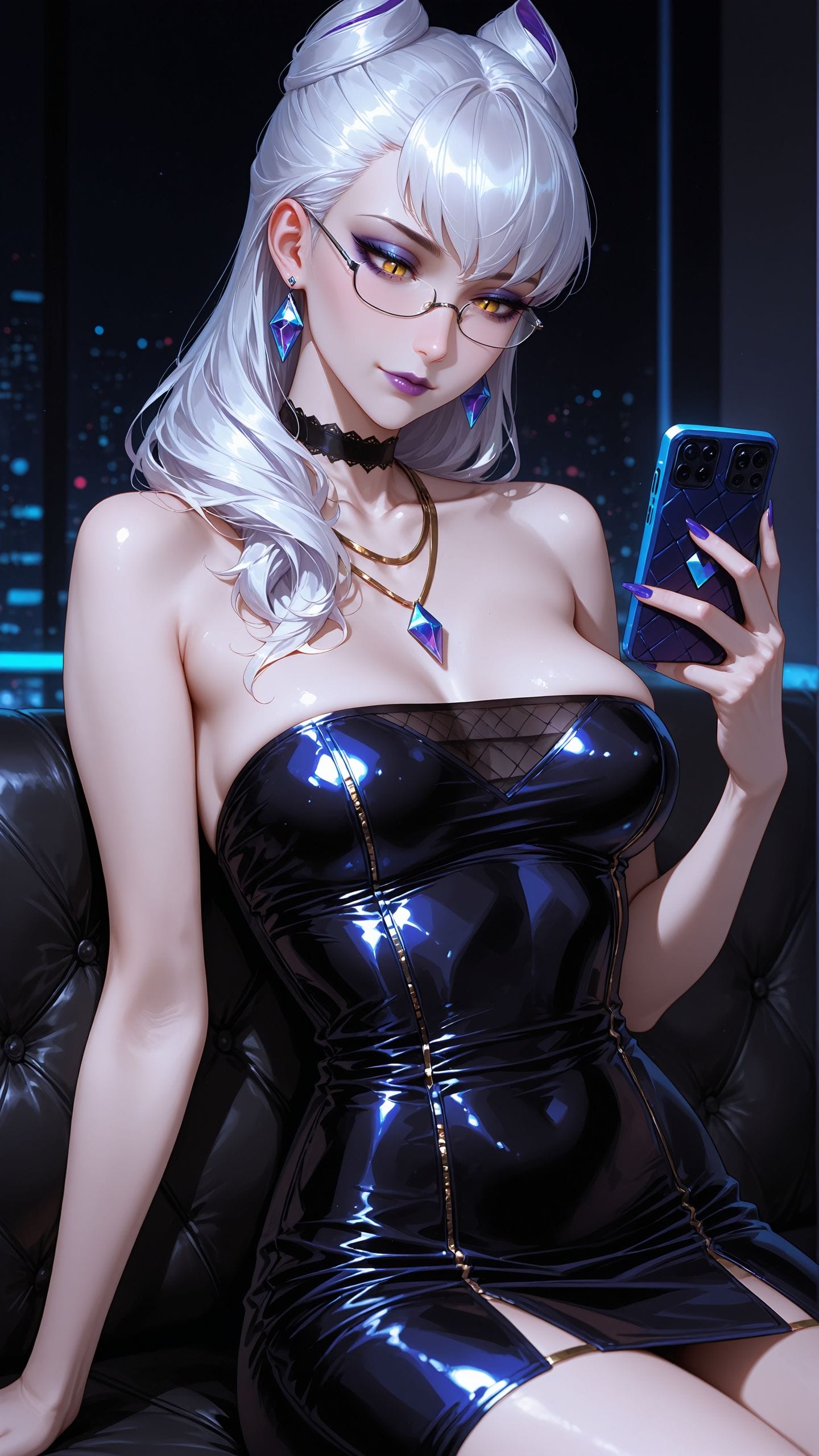 英雄联盟kda 阿狸 卡莎 御姐 ai绘画壁纸-皮皮兔动漫