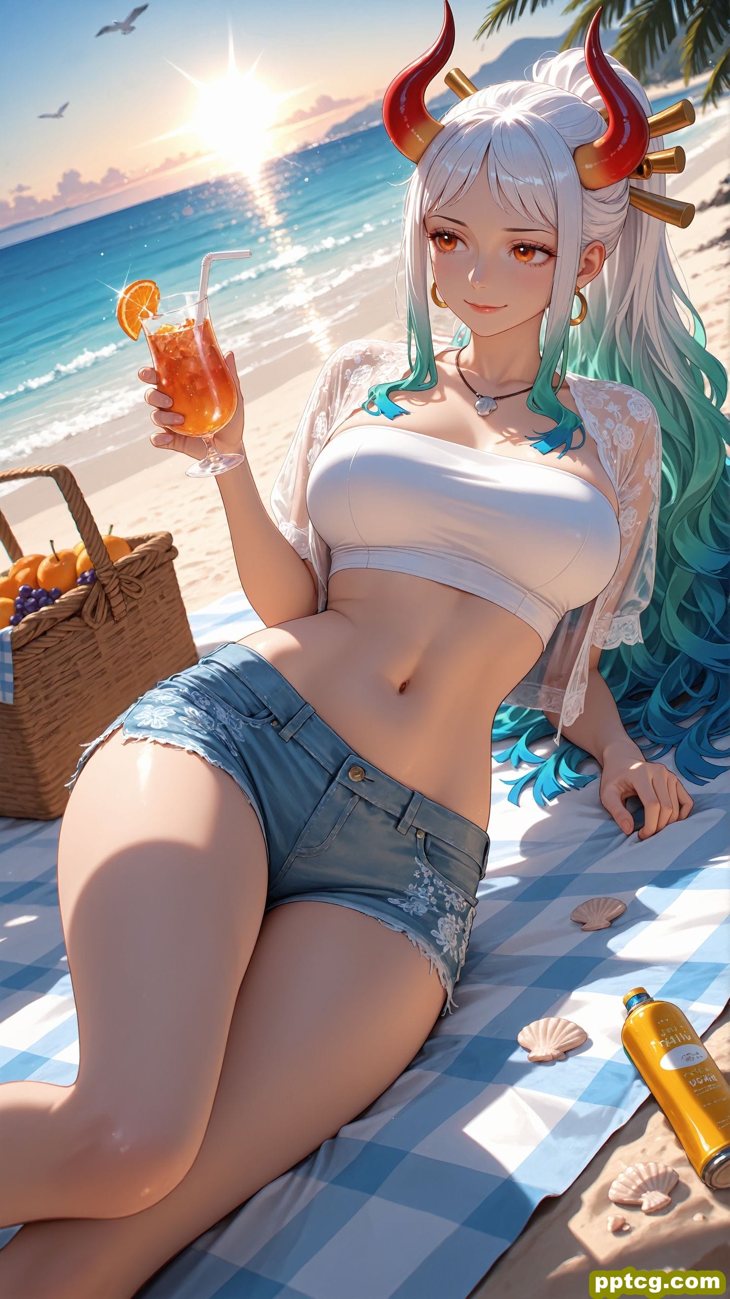 海贼王 女帝汉库克 同人 ai绘画壁纸