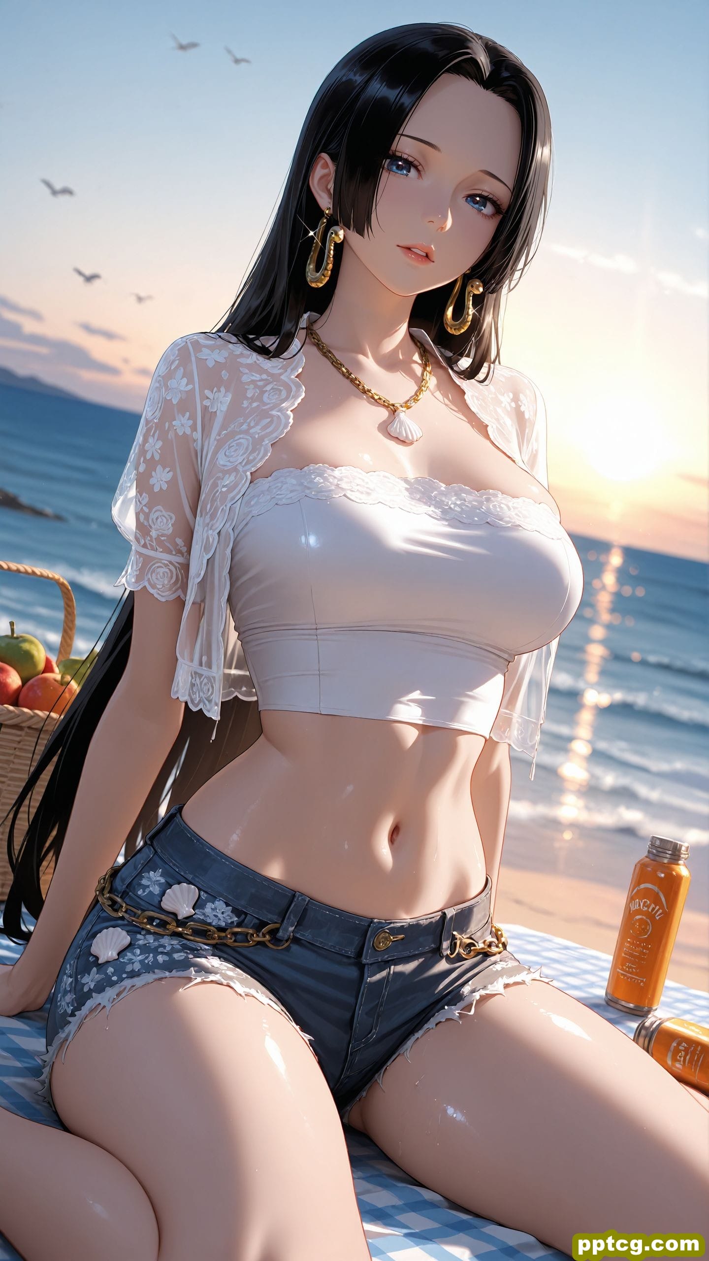 海贼王 女帝汉库克 同人 ai绘画壁纸