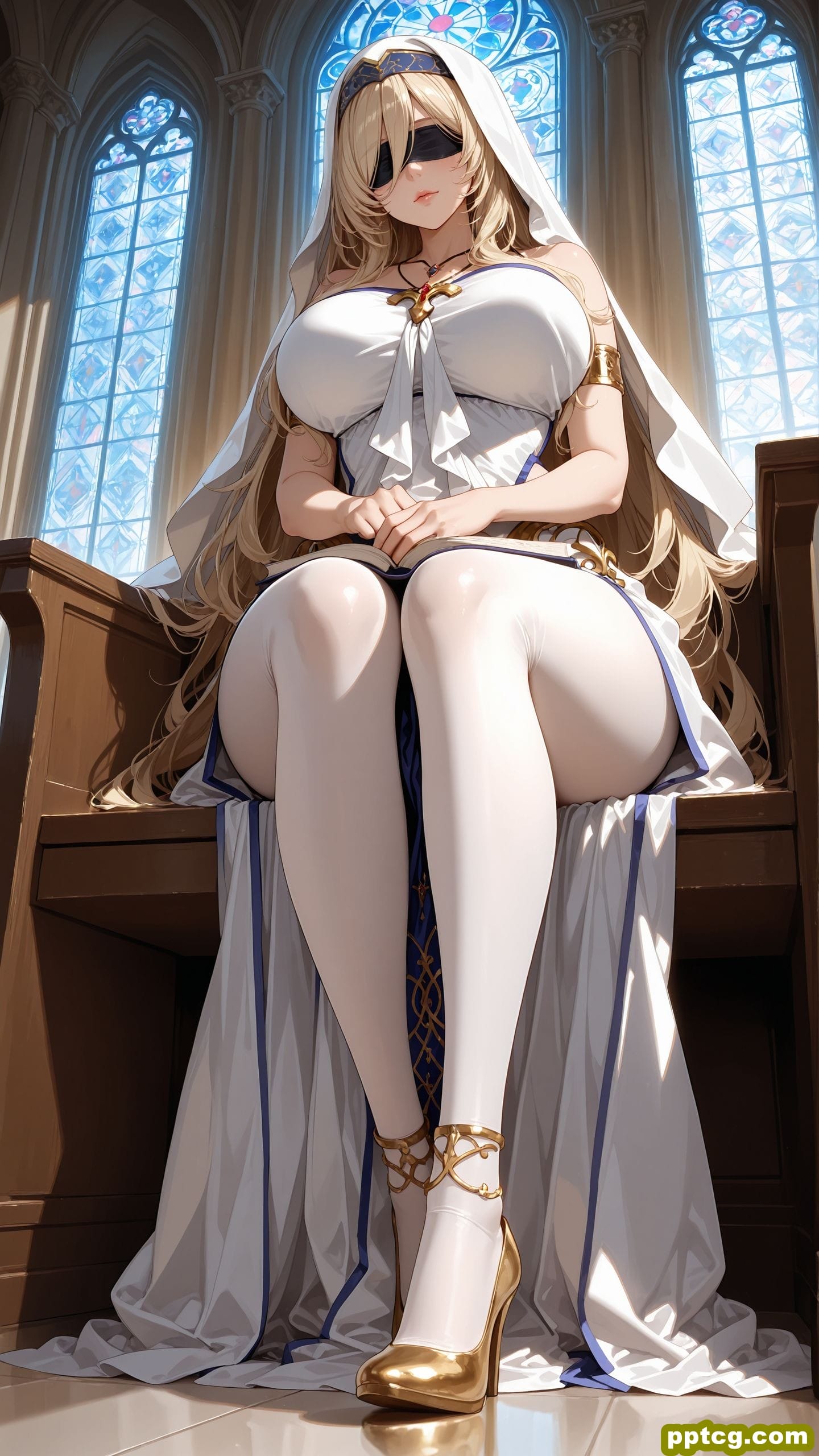 剑之圣女 极品身材 白丝 二次元 ai绘画壁纸-皮皮兔动漫