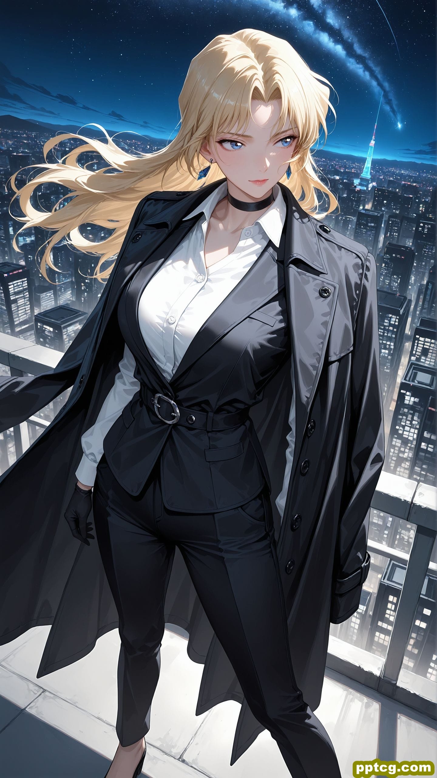 贝尔摩德の危险美学 4k高清壁纸 ai绘画 名侦探柯南 大长腿 二次元壁纸