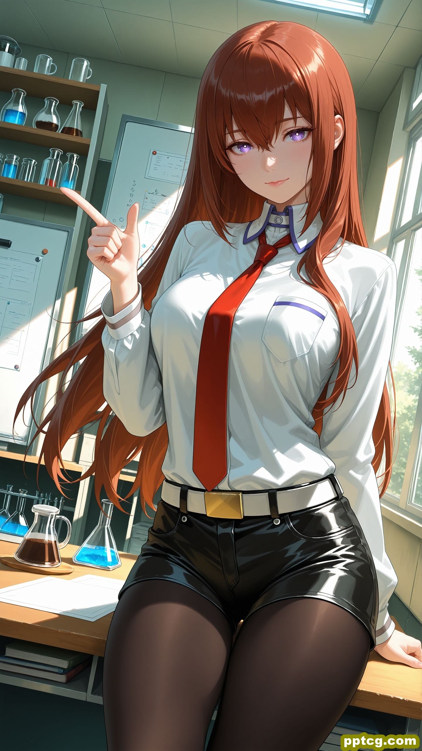 ai绘画 二次元 牧濑红莉栖 命运石之门 动漫壁纸-皮皮兔动漫