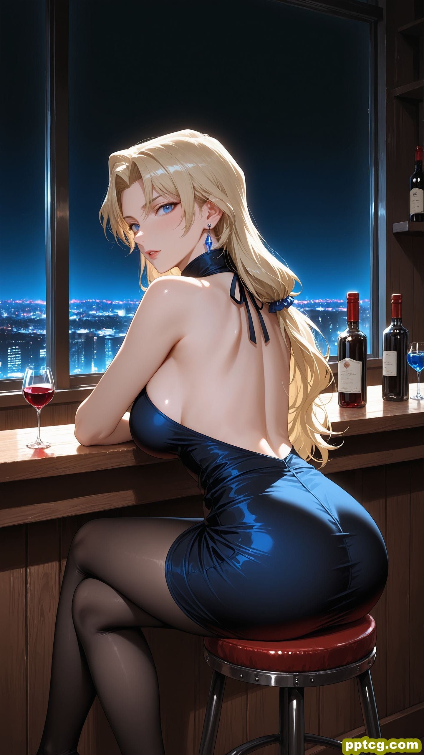 ai绘画 名侦探柯南 灰原哀 贝尔摩德 极品身材 黑丝-皮皮兔动漫