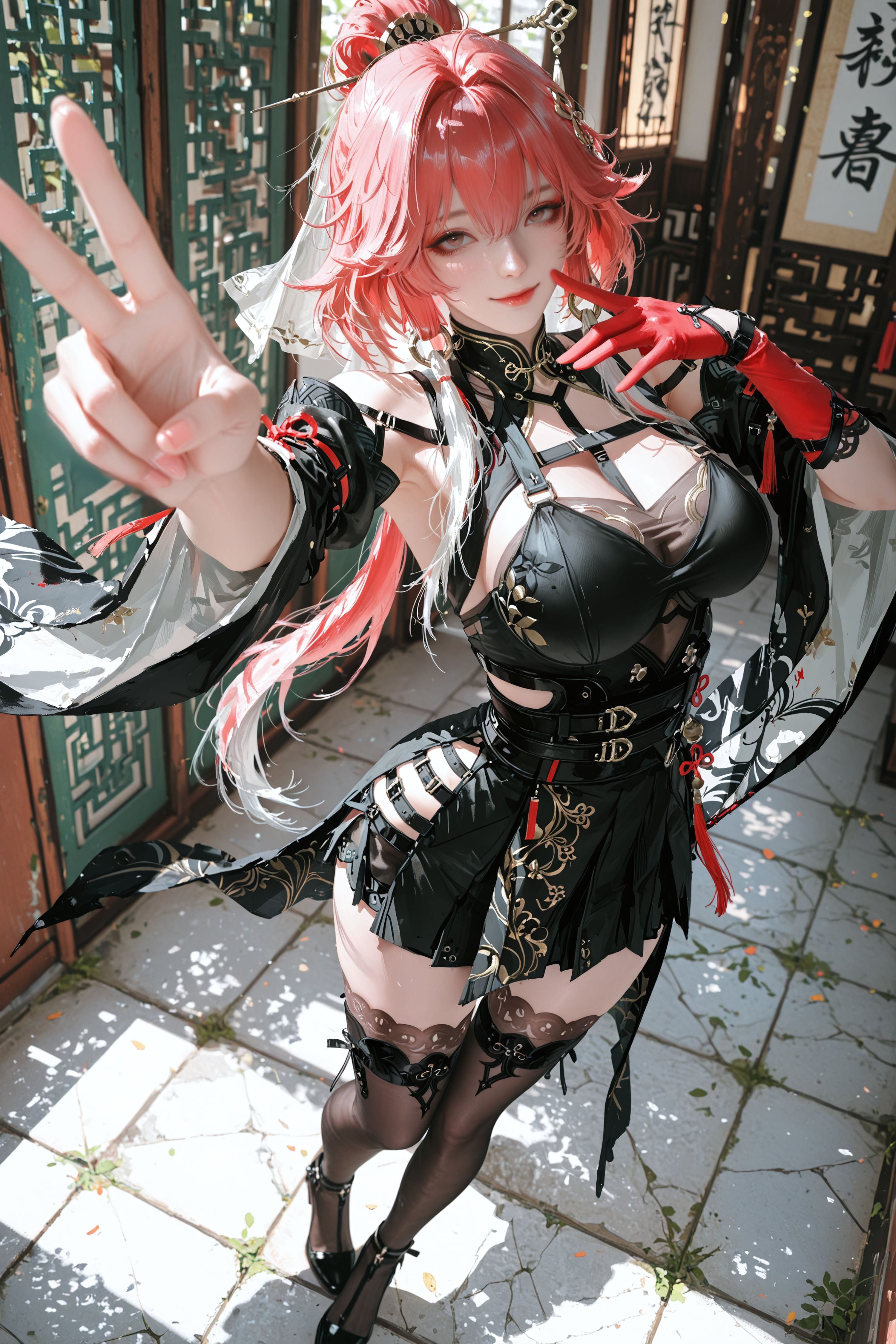 鸣潮 二次元 游戏 长离 国风 大长腿 黑丝