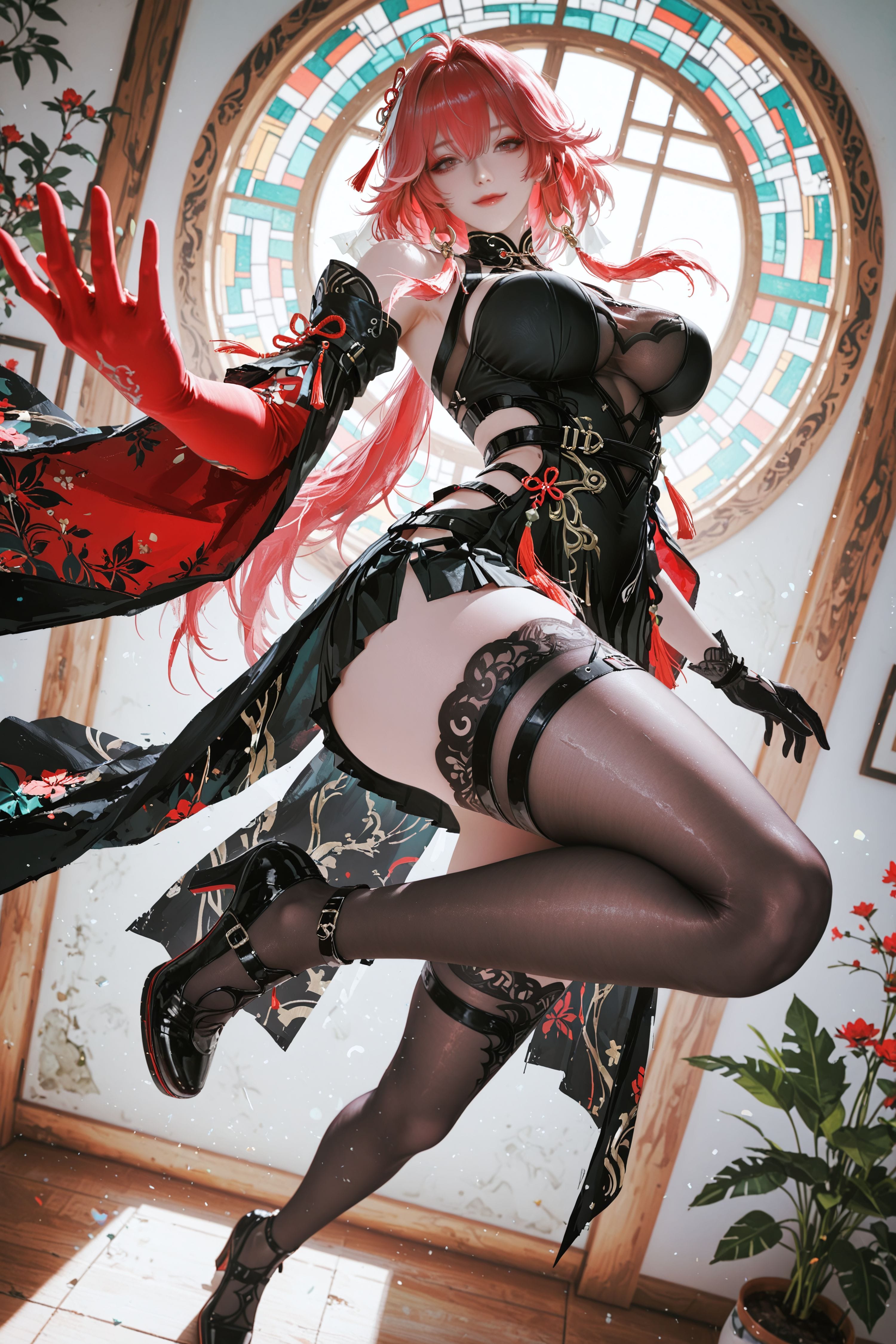 鸣潮 二次元 游戏 长离 国风 大长腿 黑丝