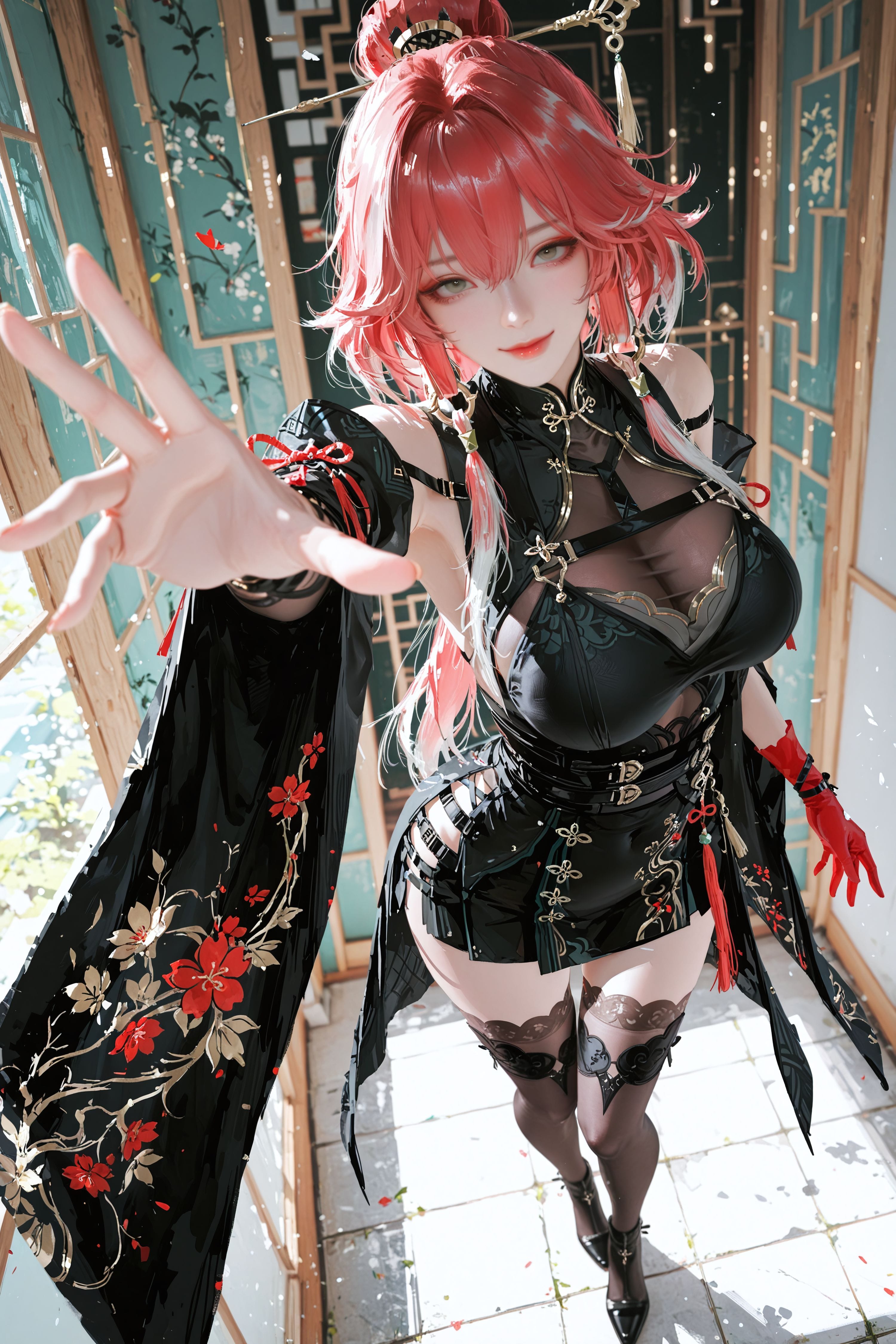 鸣潮 二次元 游戏 长离 国风 大长腿 黑丝