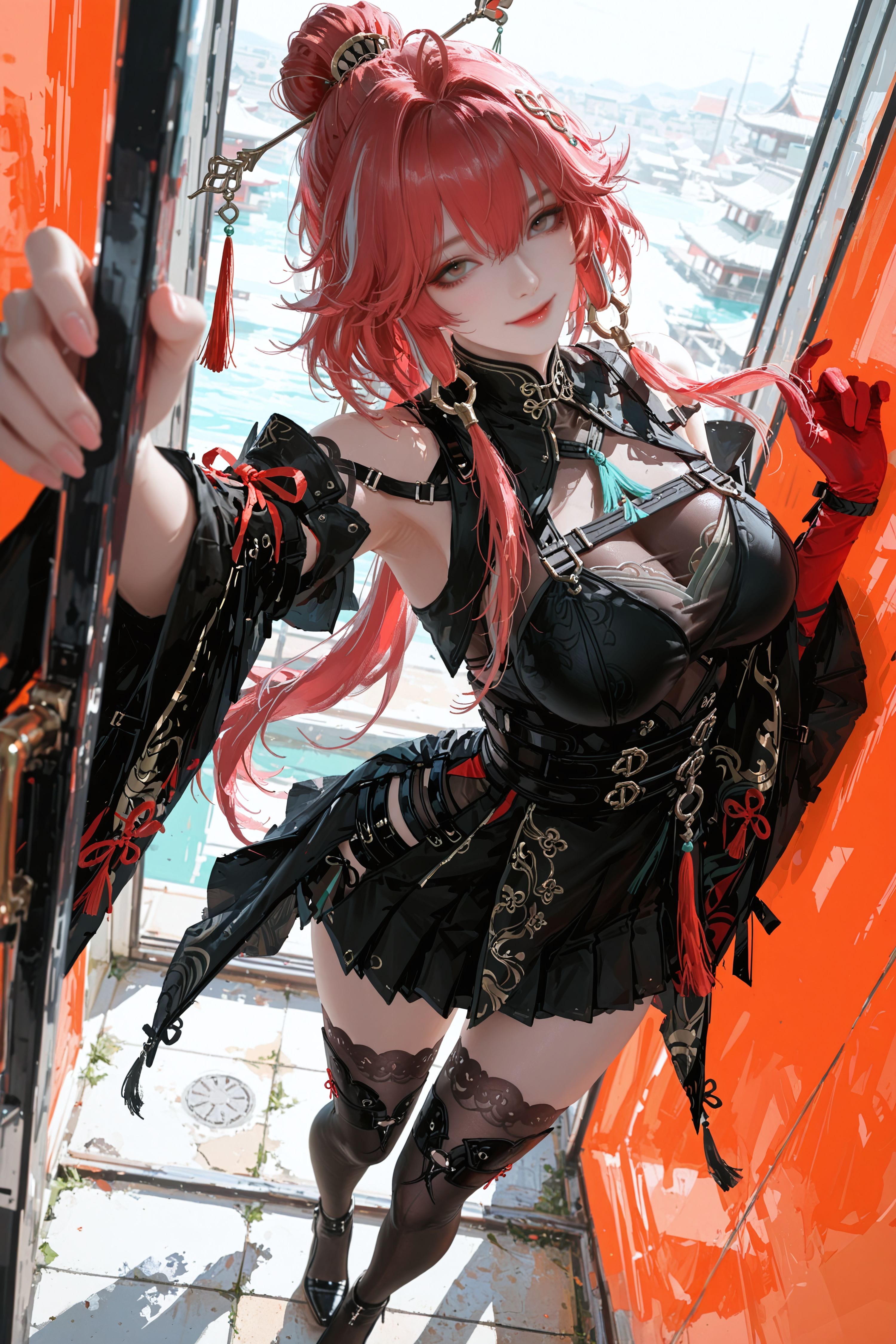 鸣潮 二次元 游戏 长离 国风 大长腿 黑丝