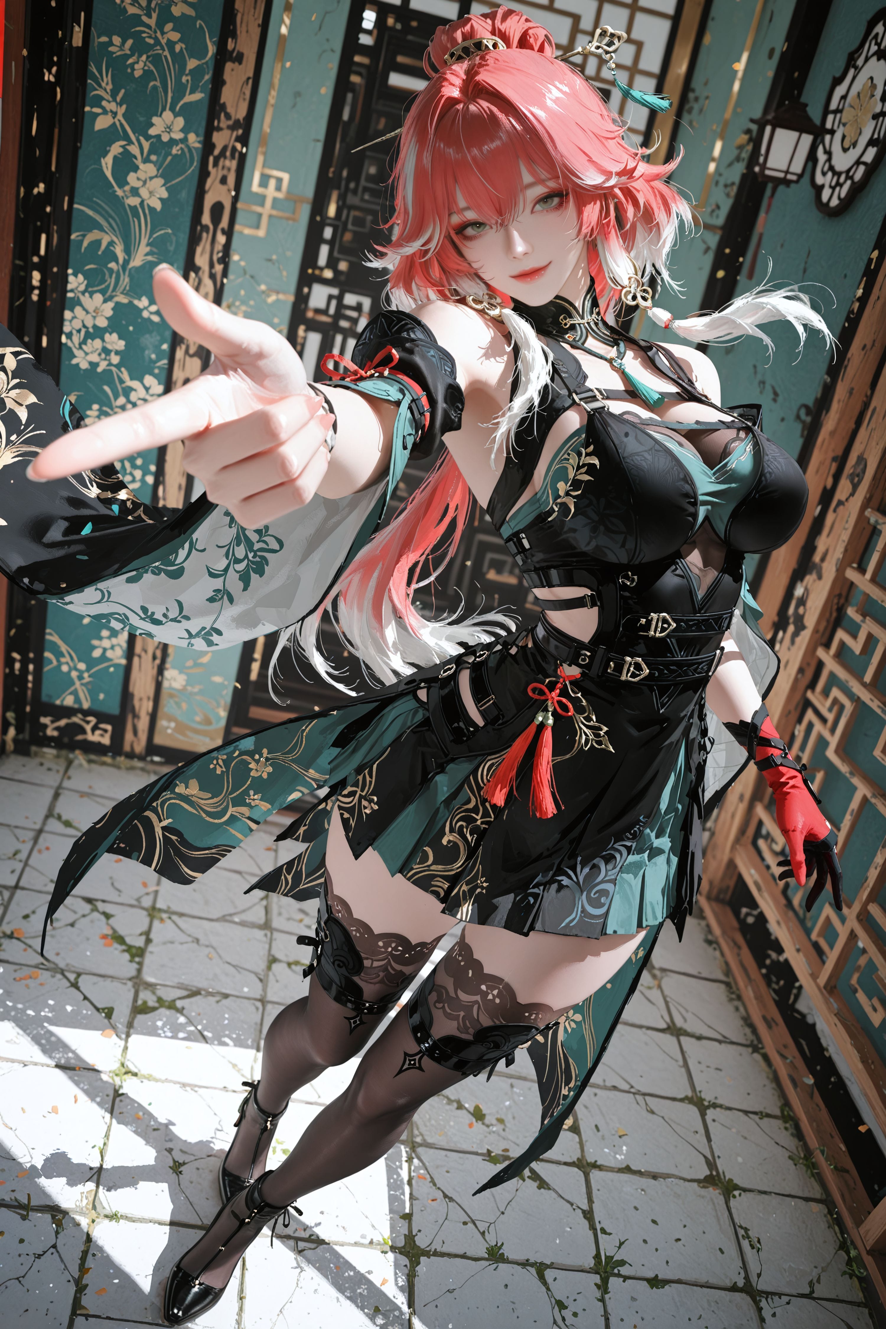 鸣潮 二次元 游戏 长离 国风 大长腿 黑丝