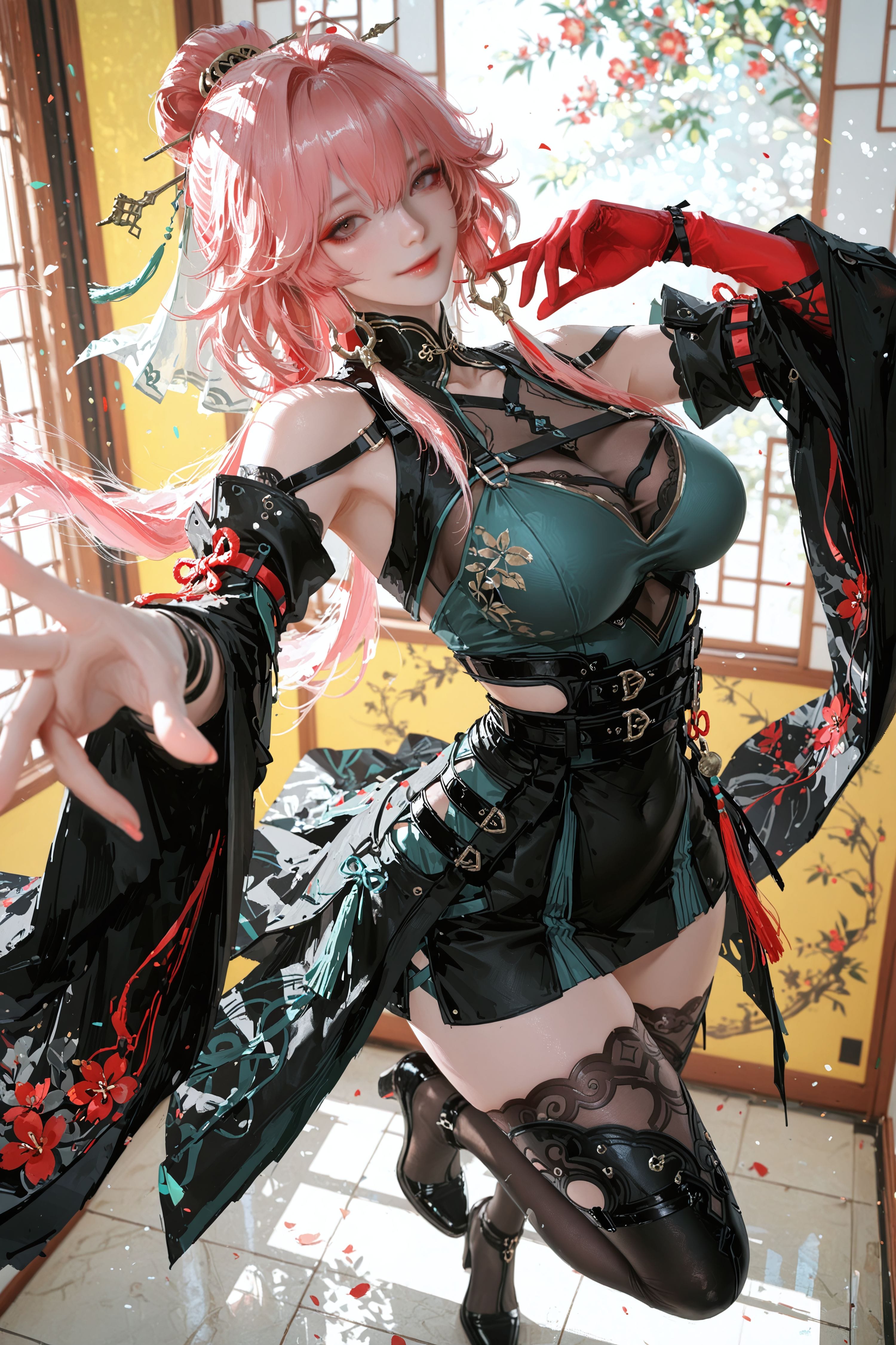 鸣潮 二次元 游戏 长离 国风 大长腿 黑丝