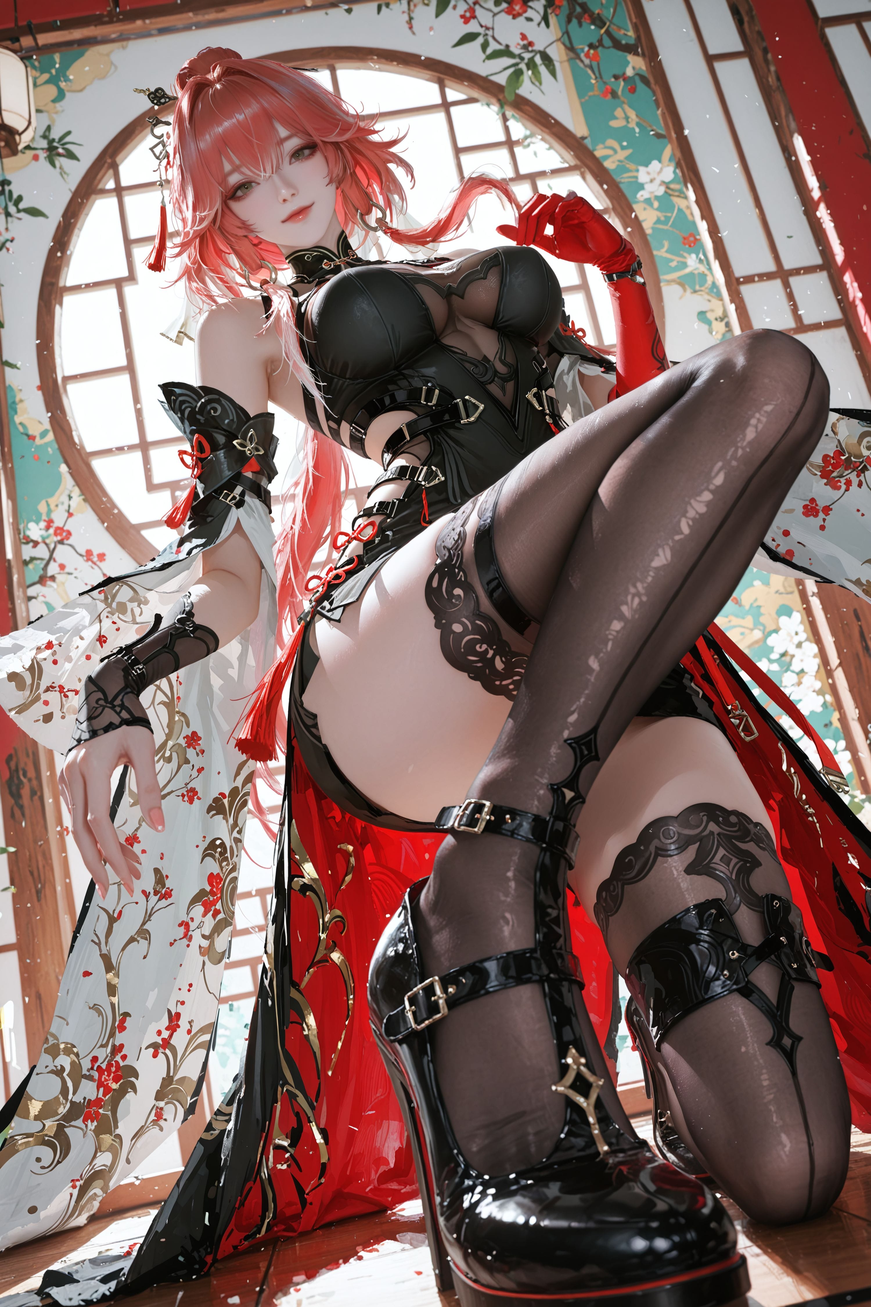 鸣潮 二次元 游戏 长离 国风 大长腿 黑丝