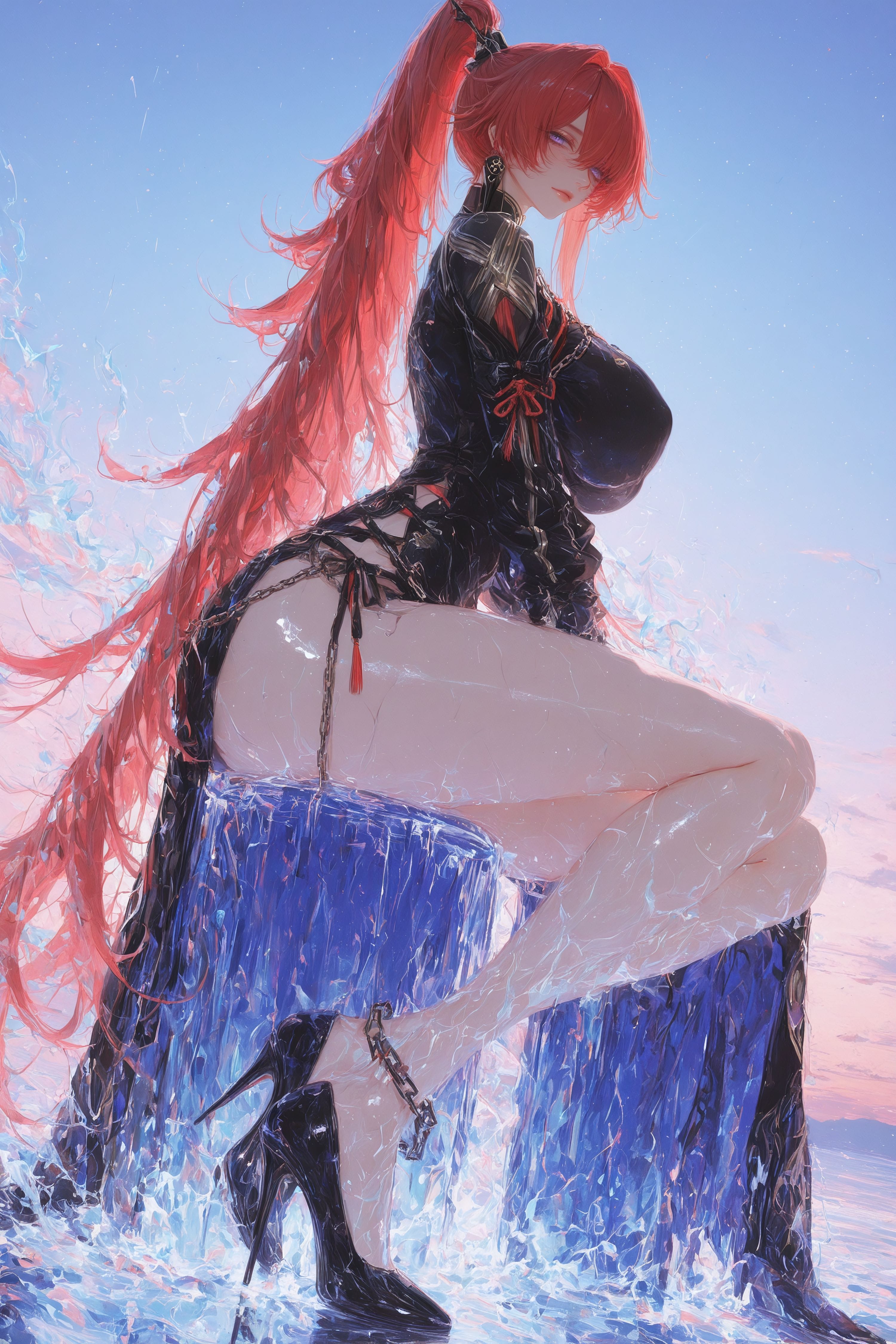 鸣潮 二次元 游戏二创 吟霖 游戏人物-皮皮兔动漫