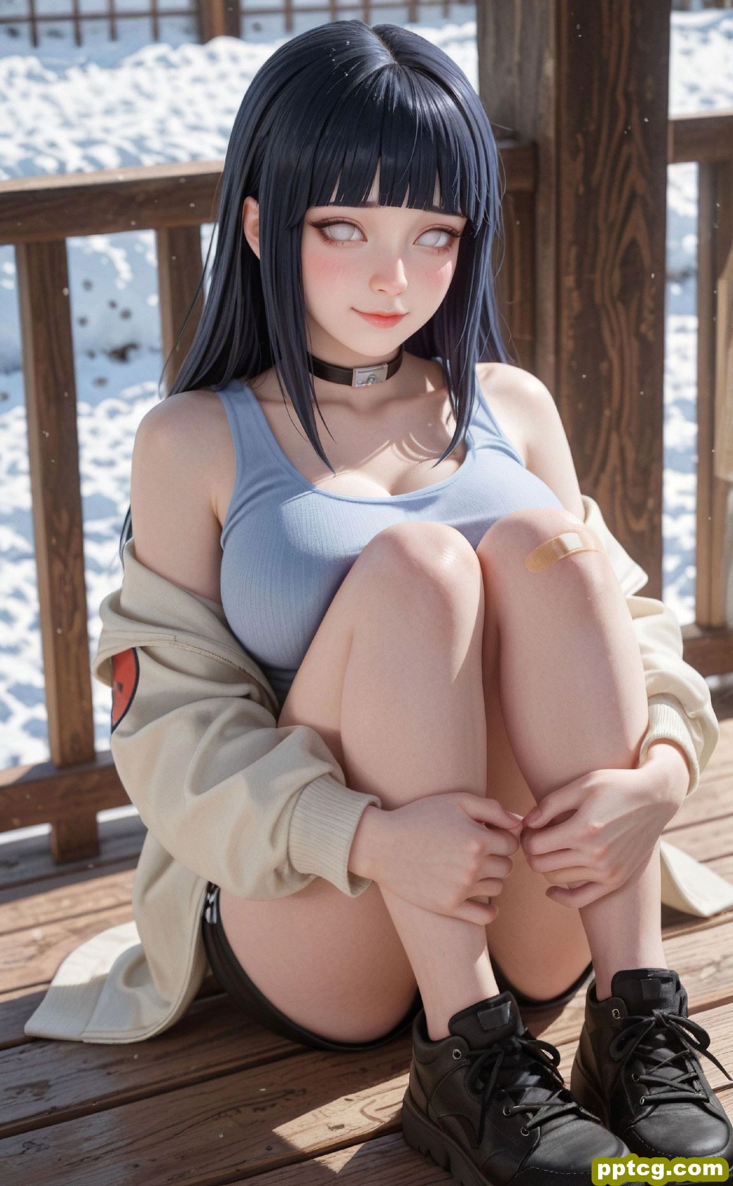 火影忍者 ai绘画 日向雏田 二次元 动漫壁纸-皮皮兔动漫