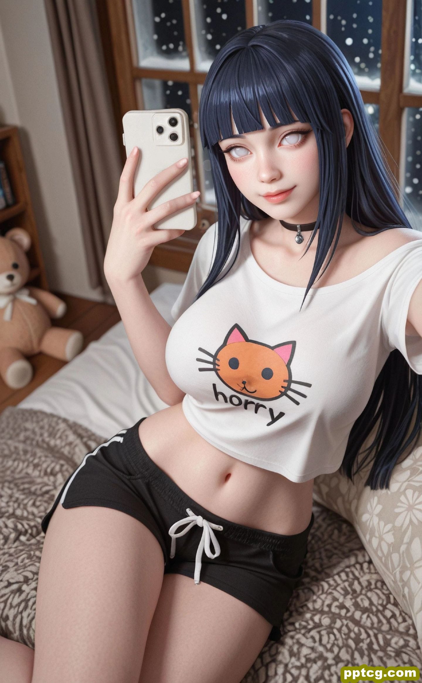 火影忍者 ai绘画 日向雏田 二次元 动漫壁纸