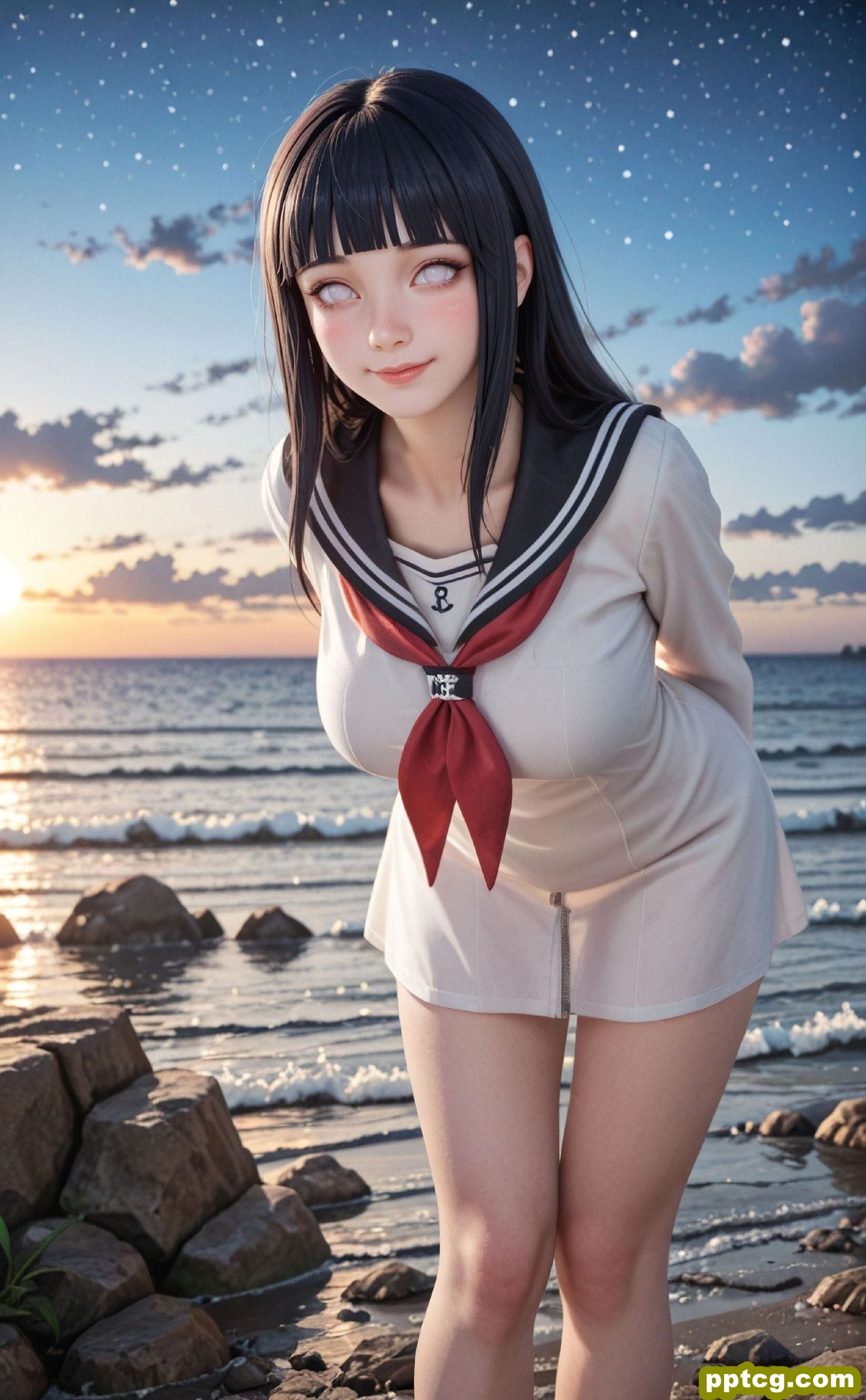 火影忍者 ai绘画 日向雏田 二次元 动漫壁纸