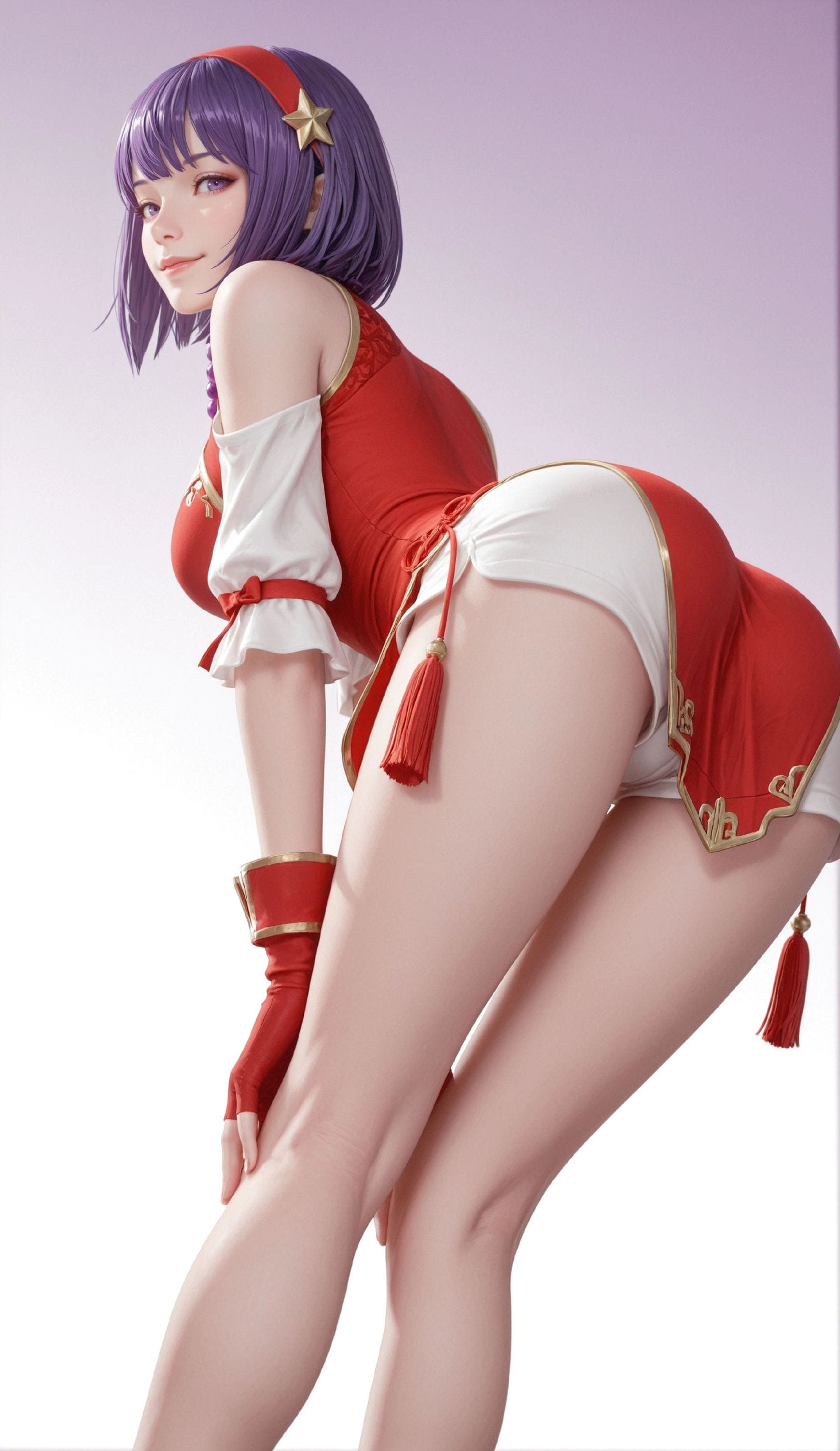 麻宫雅典娜 视觉冲击 性感女神 拳皇 手机壁纸-皮皮兔动漫