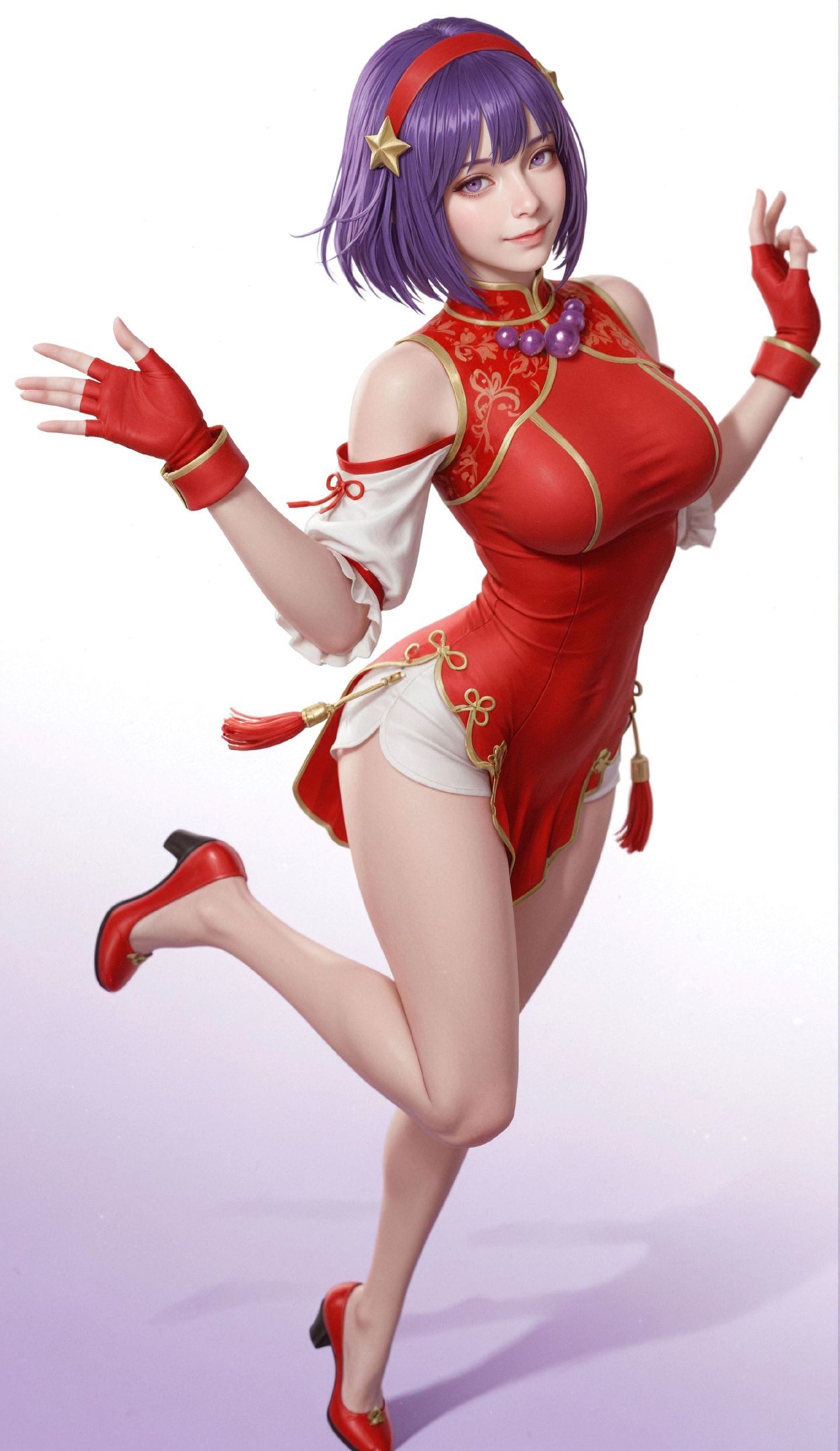 麻宫雅典娜 视觉冲击 性感女神 拳皇 手机壁纸