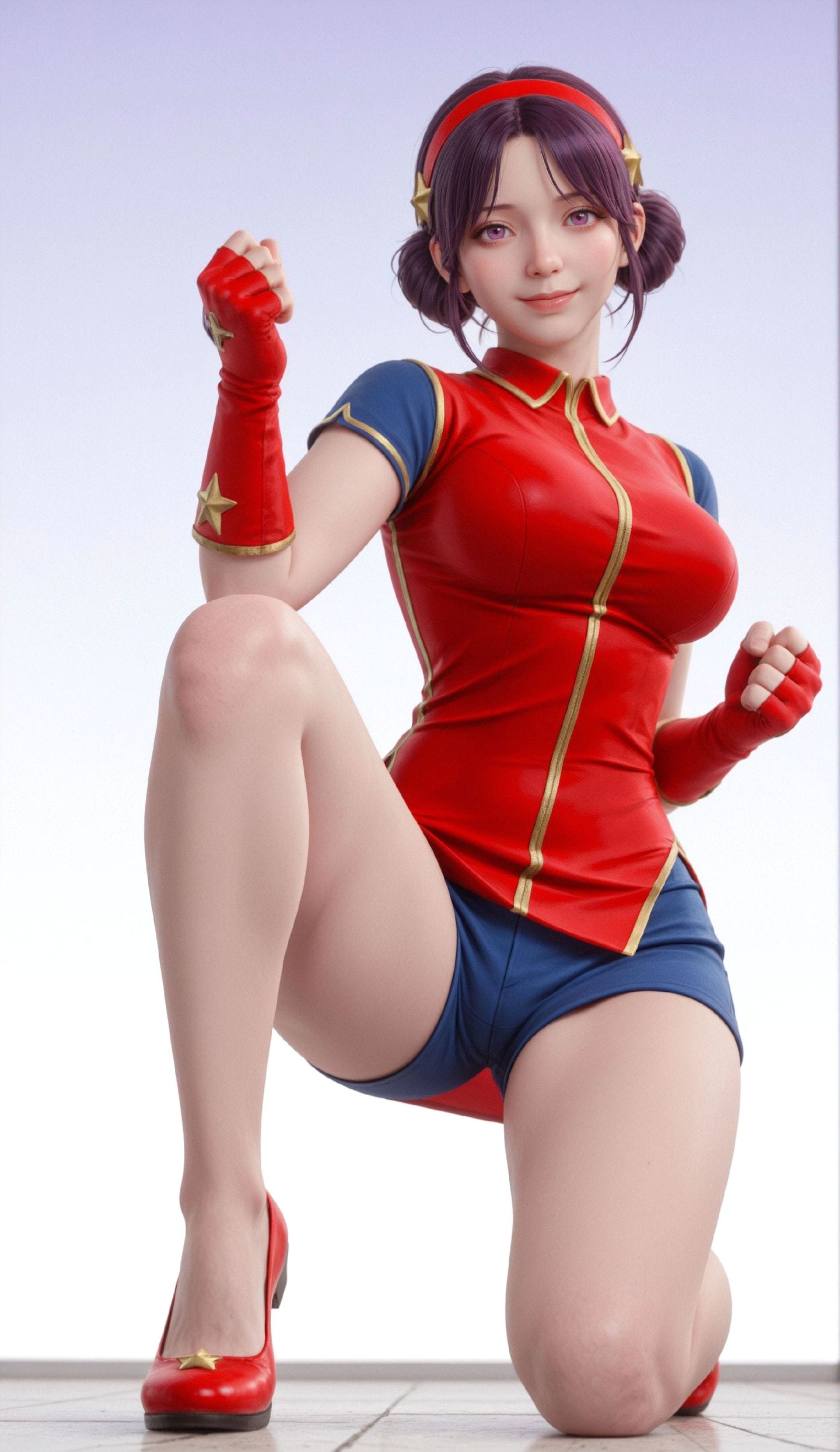 麻宫雅典娜 视觉冲击 性感女神 拳皇 手机壁纸