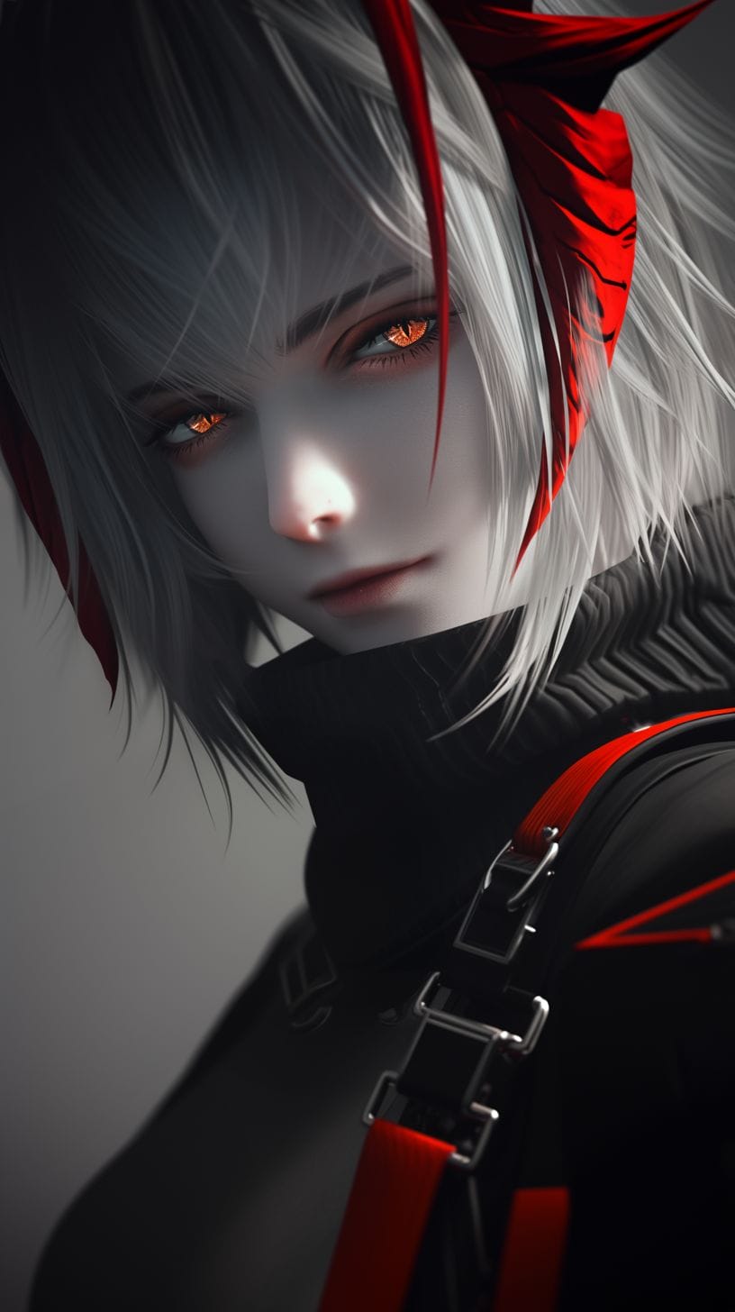 明日方舟 夕 年 斯卡蒂 锁屏壁纸-皮皮兔动漫