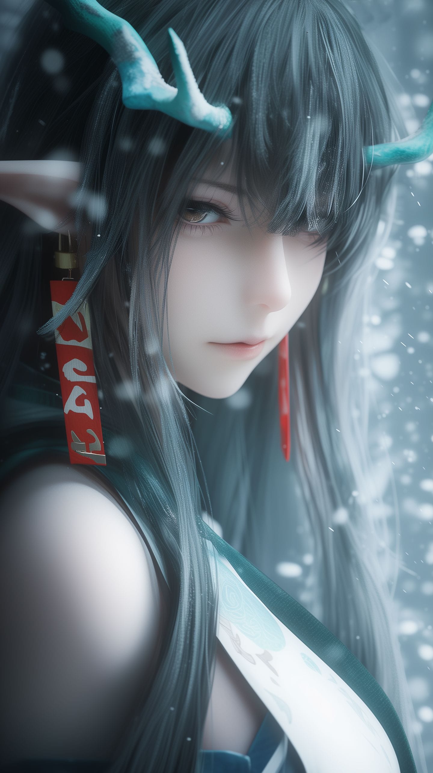 明日方舟 夕 年 斯卡蒂 锁屏壁纸