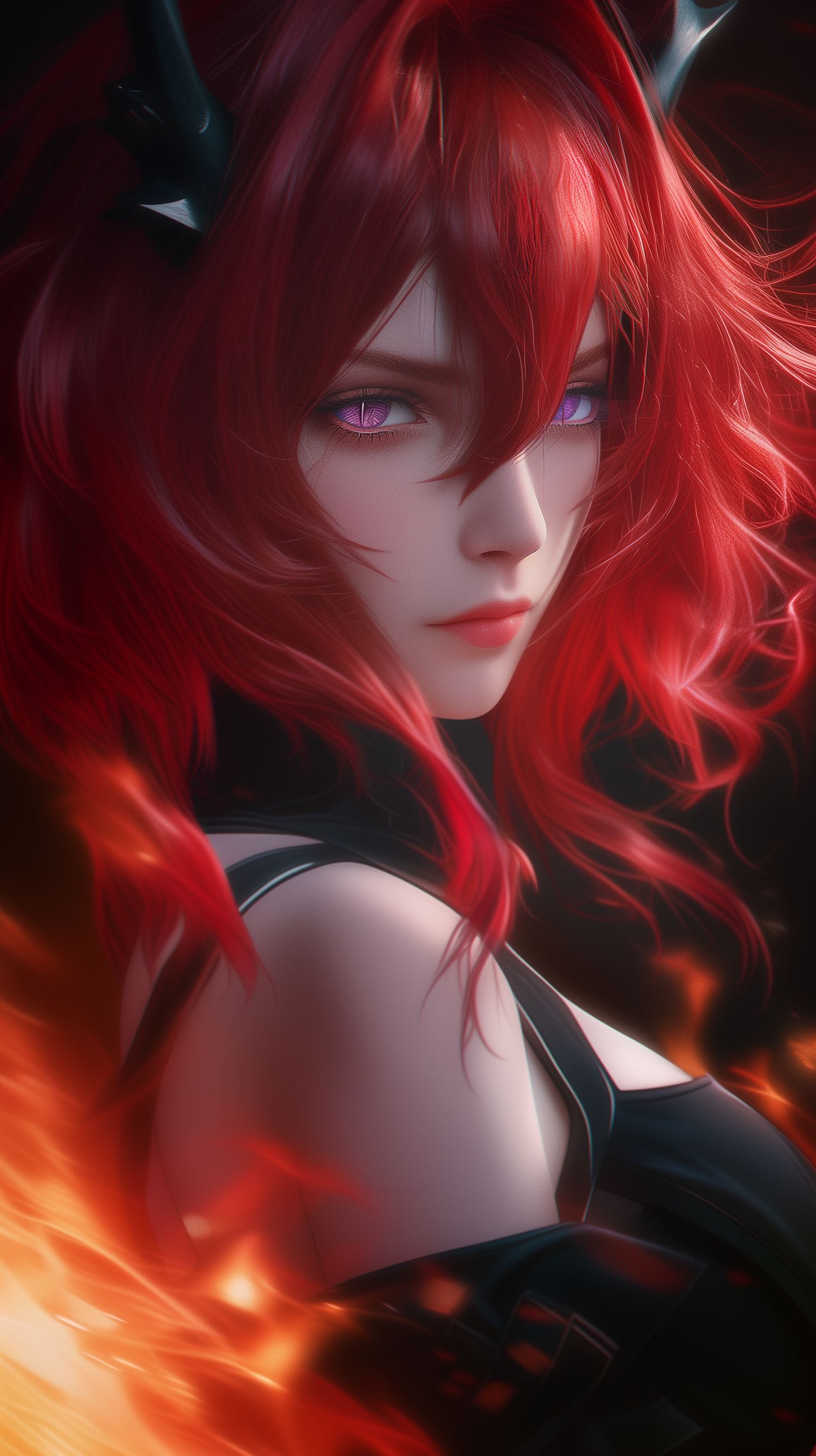 明日方舟 夕 年 斯卡蒂 锁屏壁纸