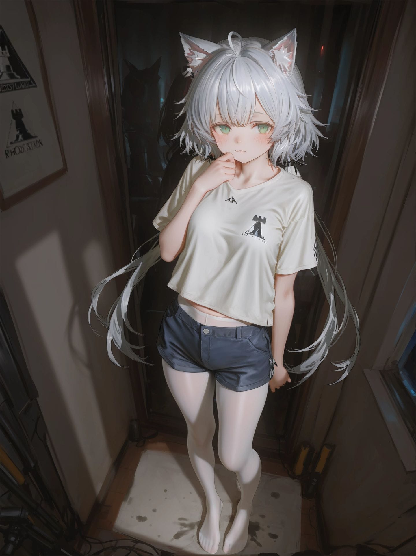 关于猫猫来到我家这档子事 明日方舟迷迭香 白丝yyds 萝莉