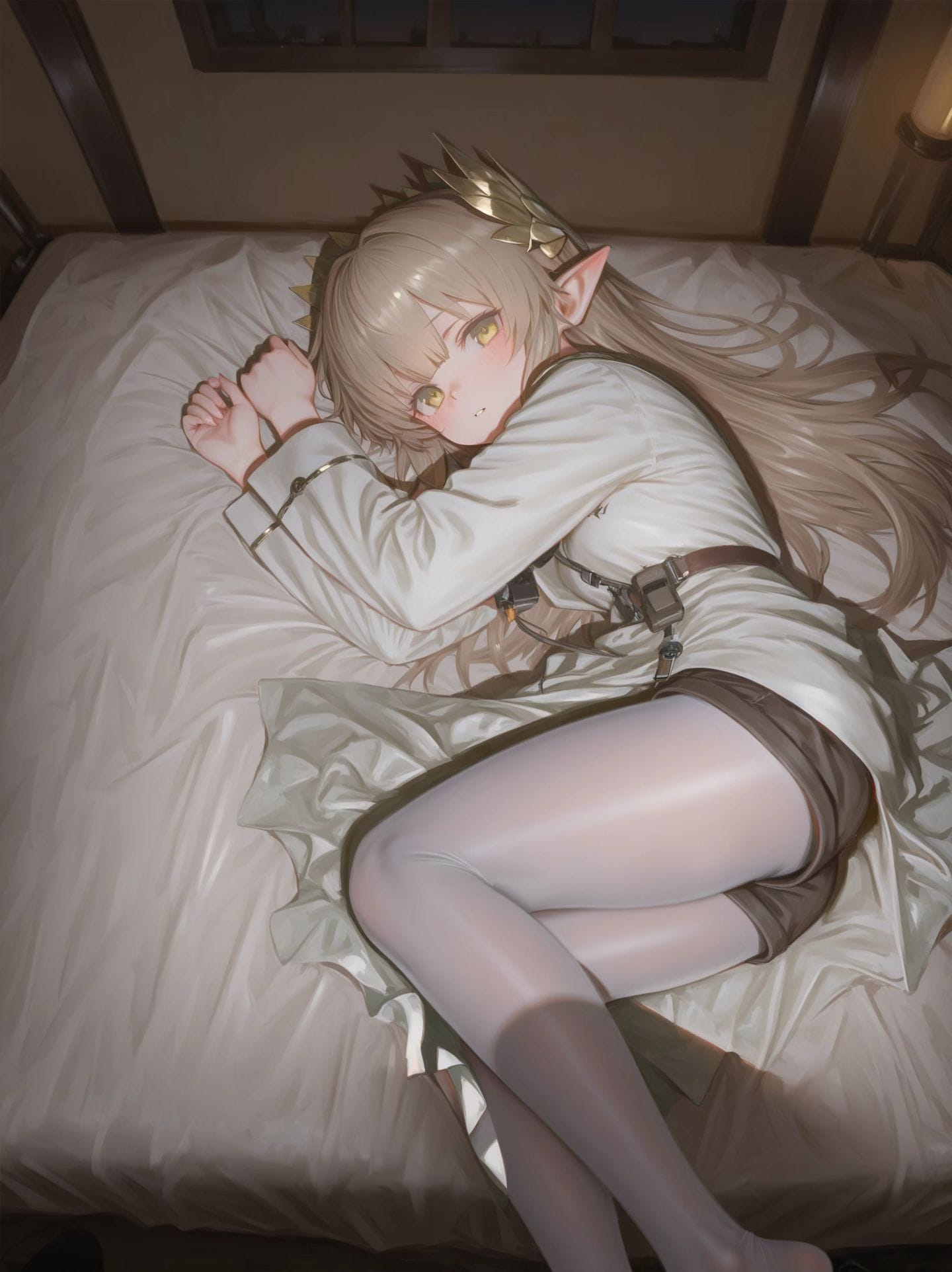 缪缪是今天不回家了吗？明日方舟缪尔赛思 白丝 萝莉