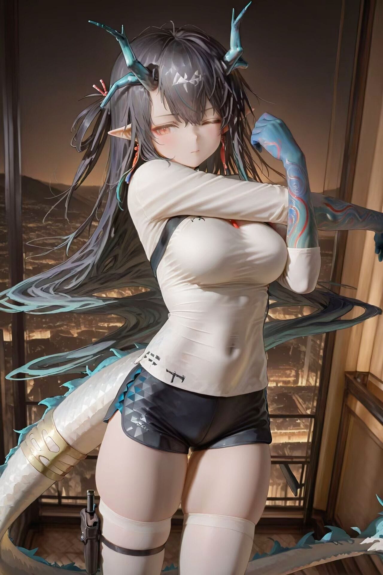 小西瓜 明日方舟 夕 俏皮 二次元游戏角色 可爱女孩-皮皮兔动漫