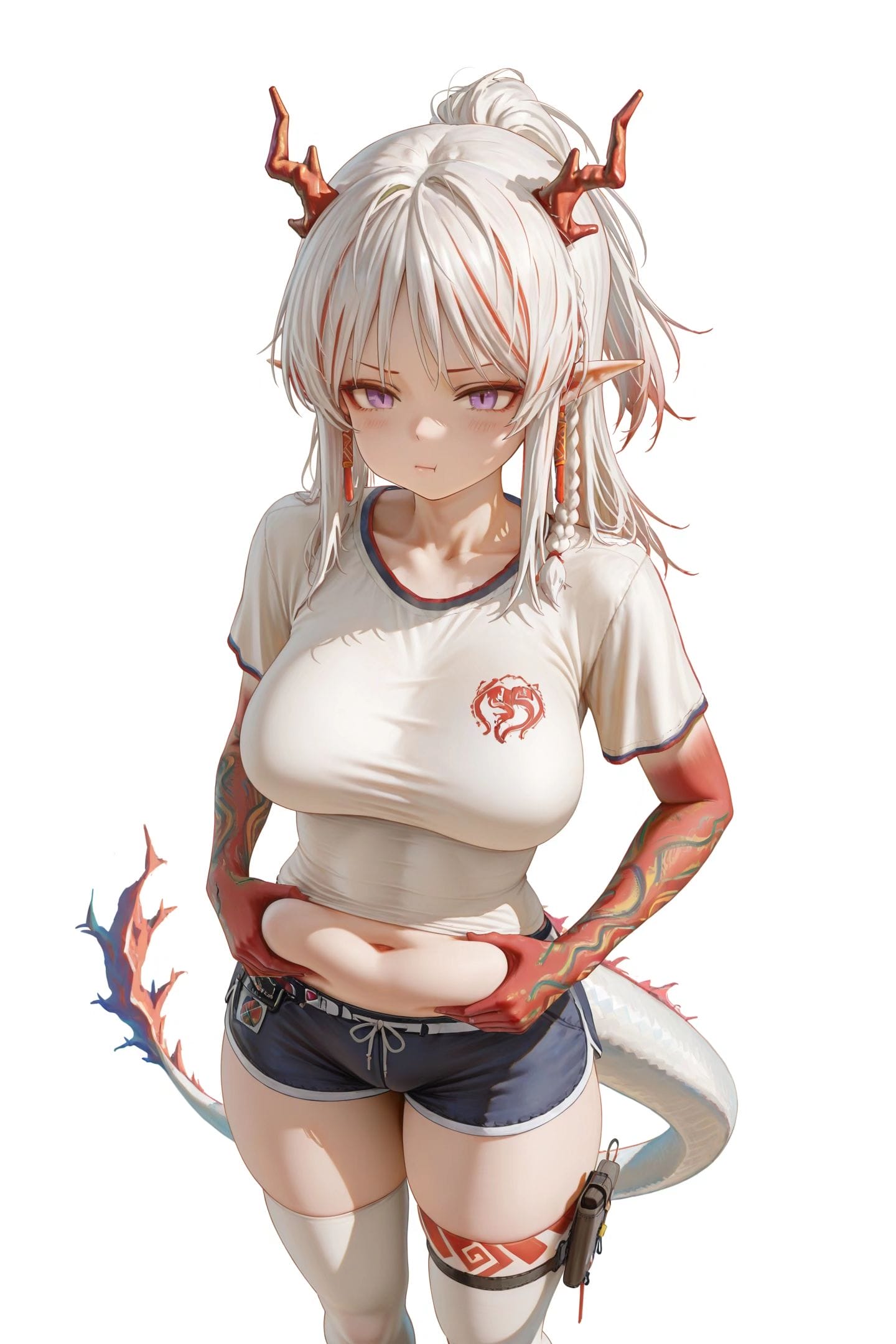 明日方舟年 可爱微胖 调皮二次元游戏角色少女-皮皮兔动漫