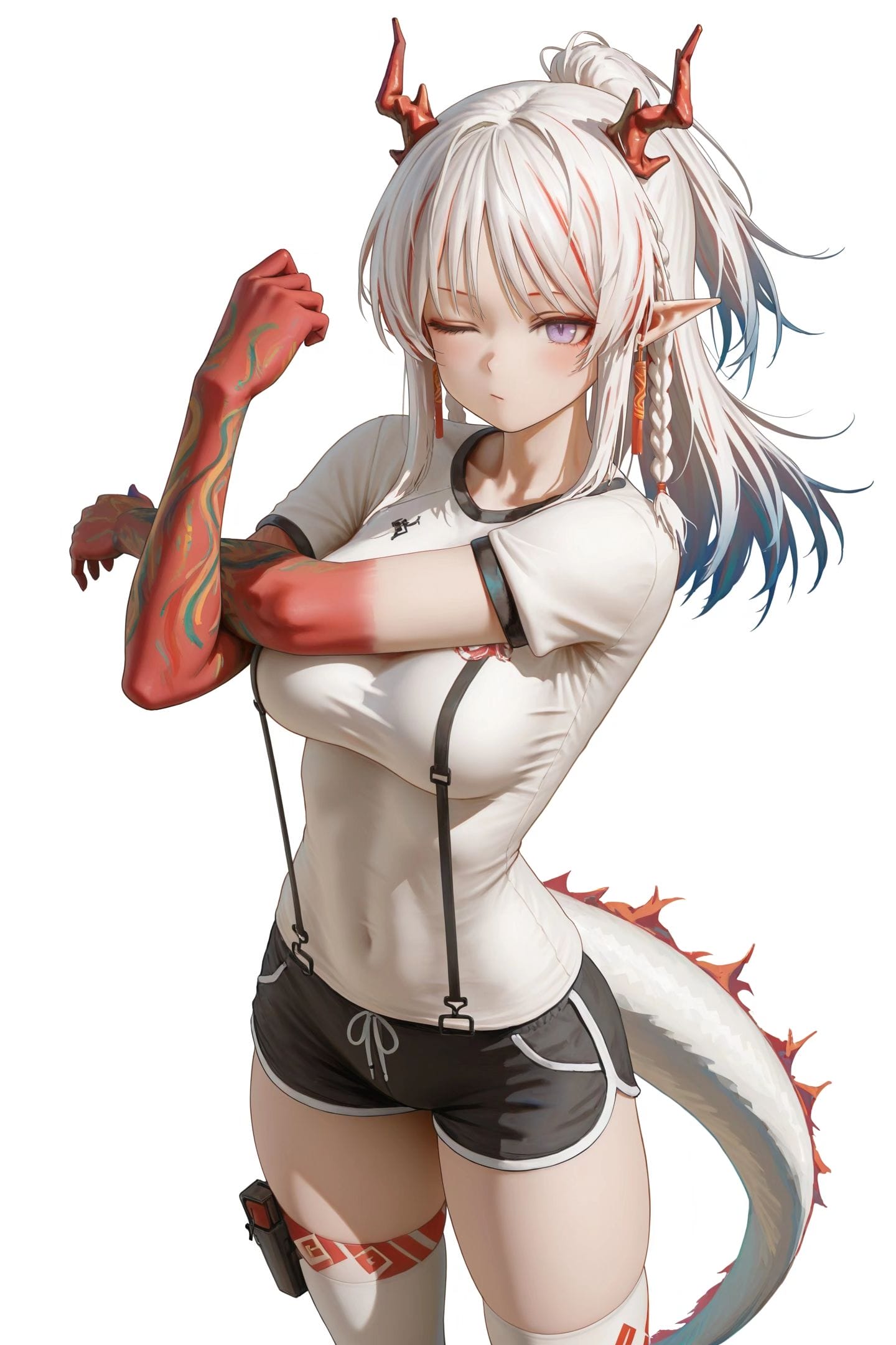 明日方舟年 可爱微胖 调皮二次元游戏角色少女