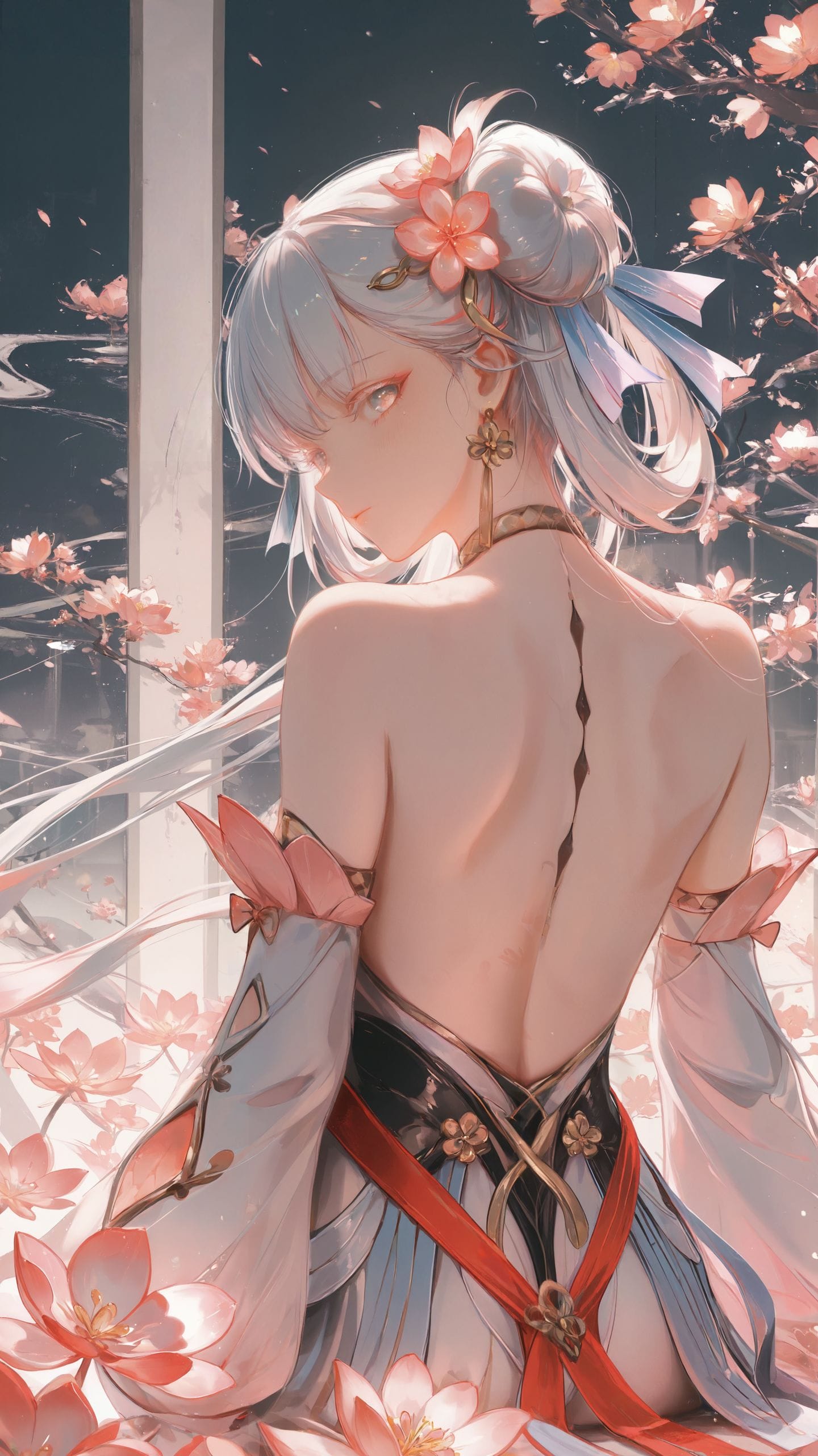 今汐桃夭灼灼2K鸣潮壁纸 二次元游戏超清唯美少女壁纸