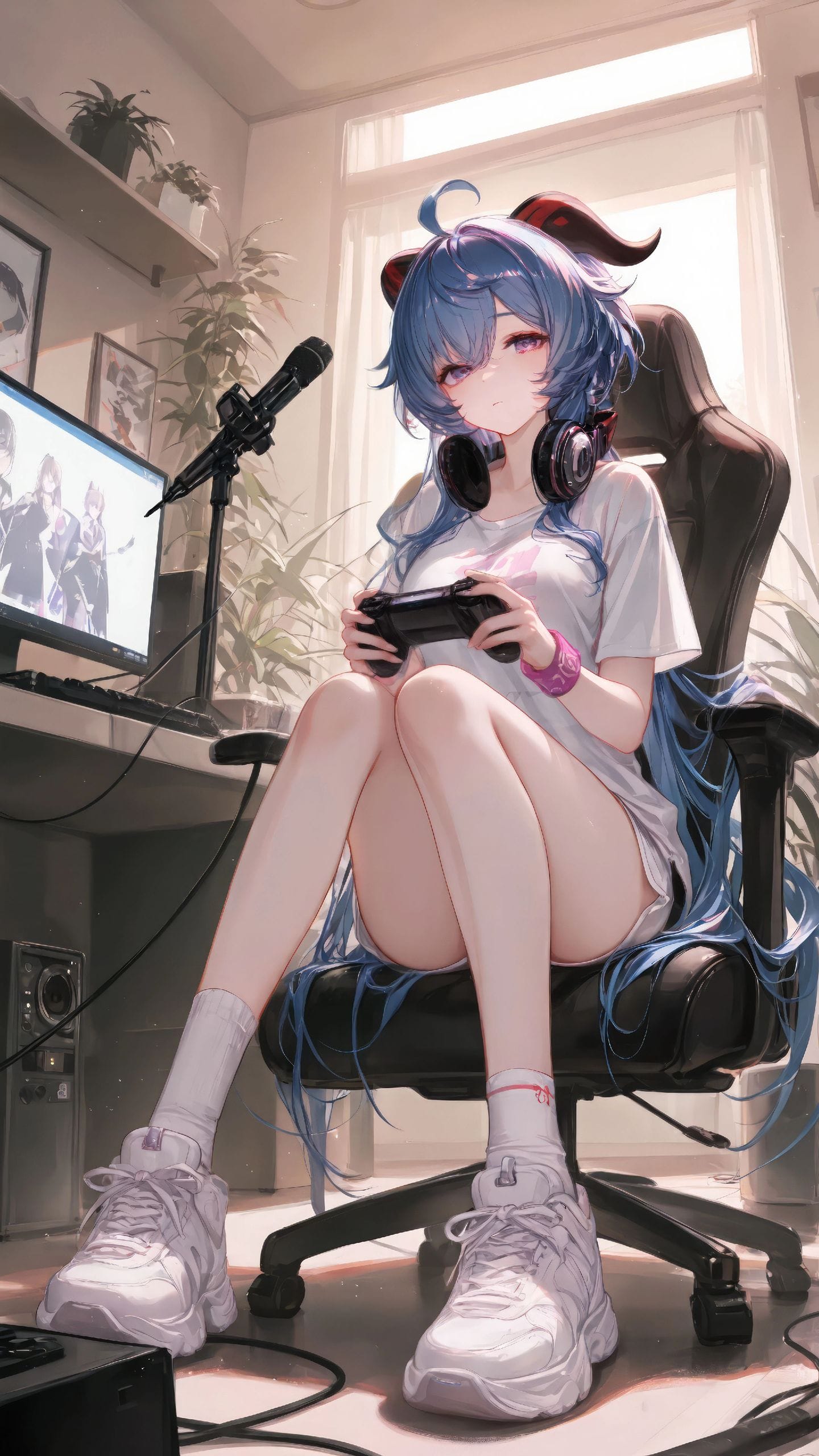 原神甘雨壁纸 大长腿 旗袍 手机壁纸 二次元美女图片