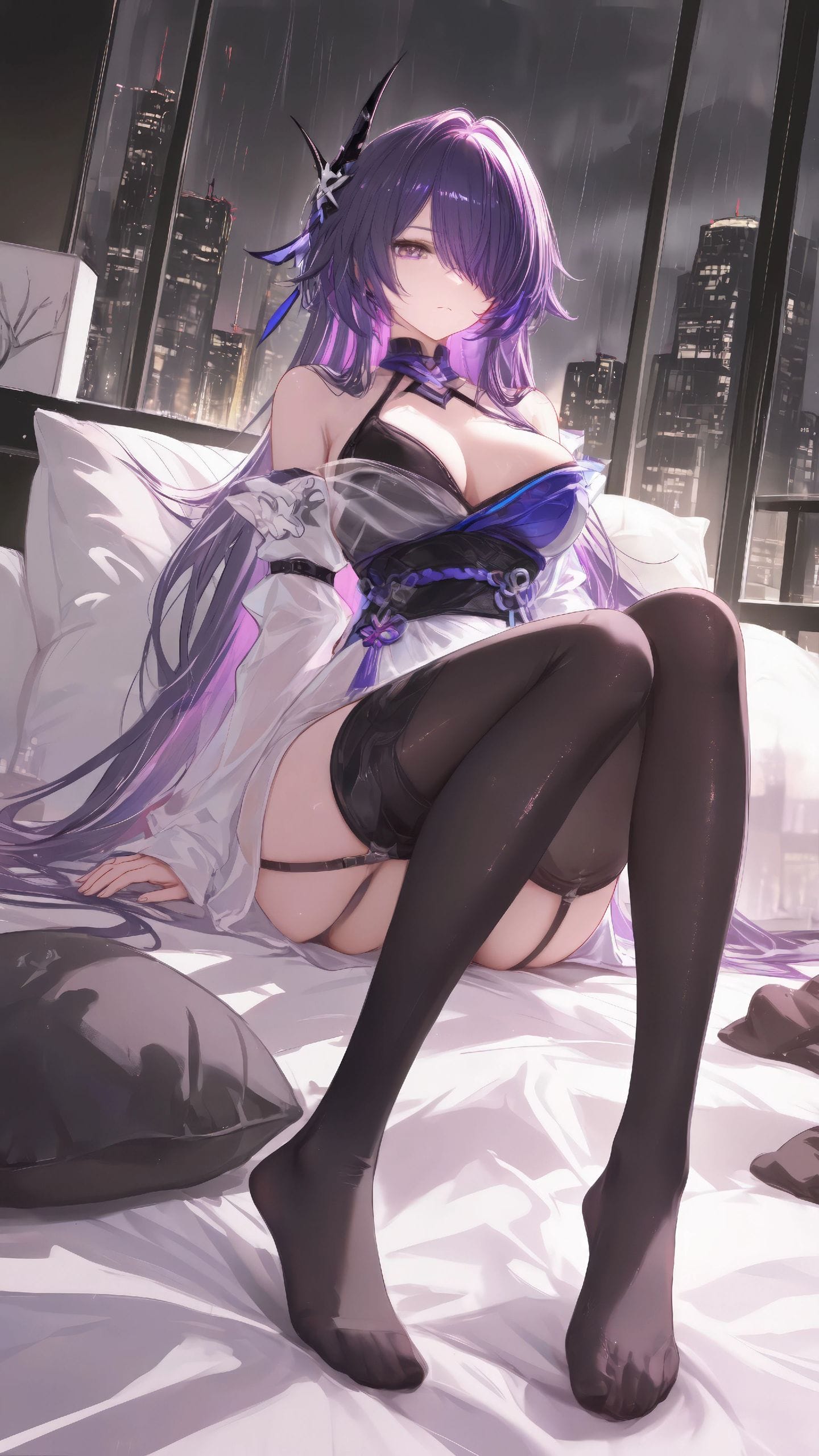 崩坏星穹铁道黄泉 手机壁纸 黑丝袜 大长腿 二次元美女角色