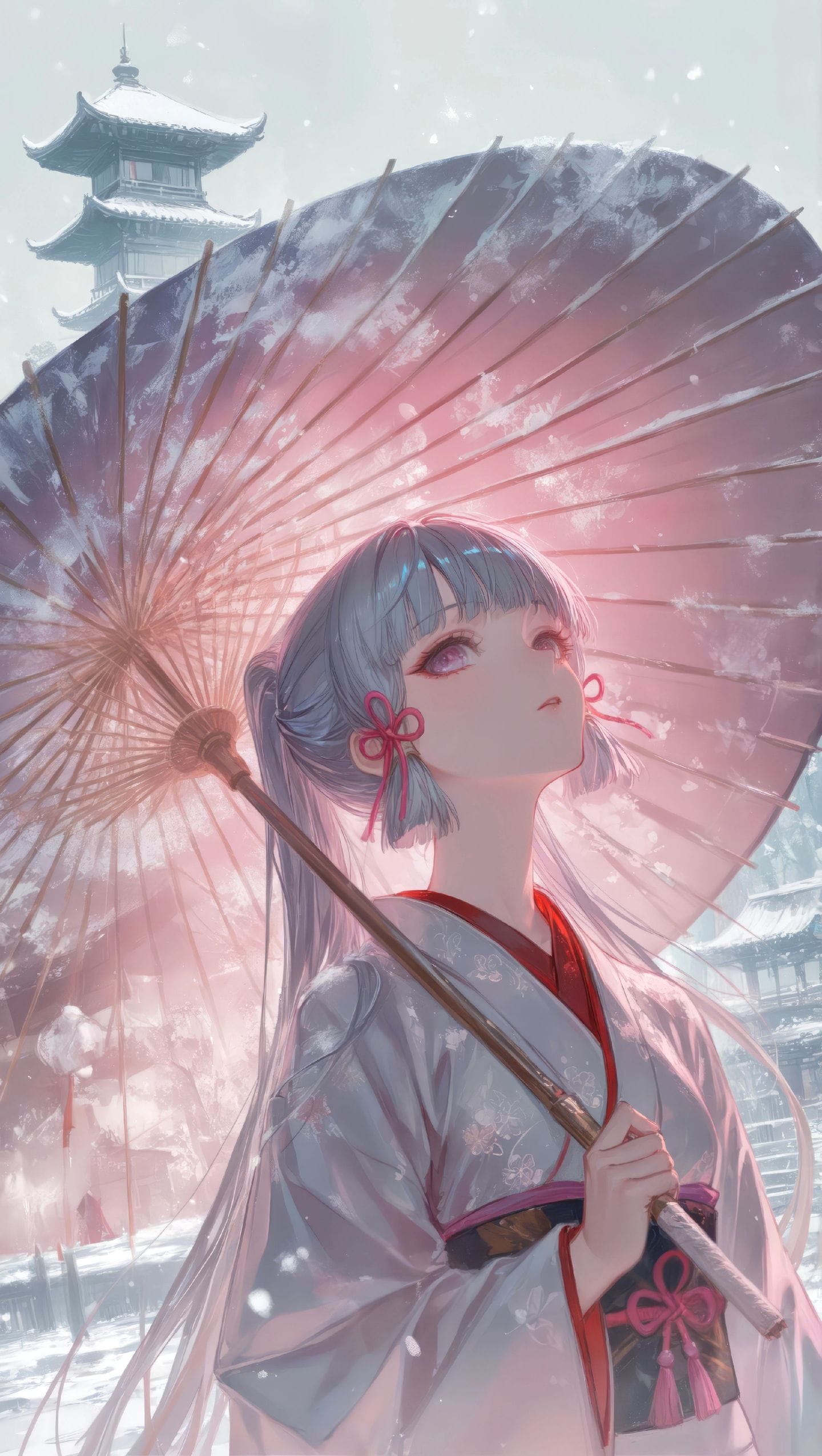 神里绫华壁纸 原神手机壁纸 风格唯美 游戏女孩