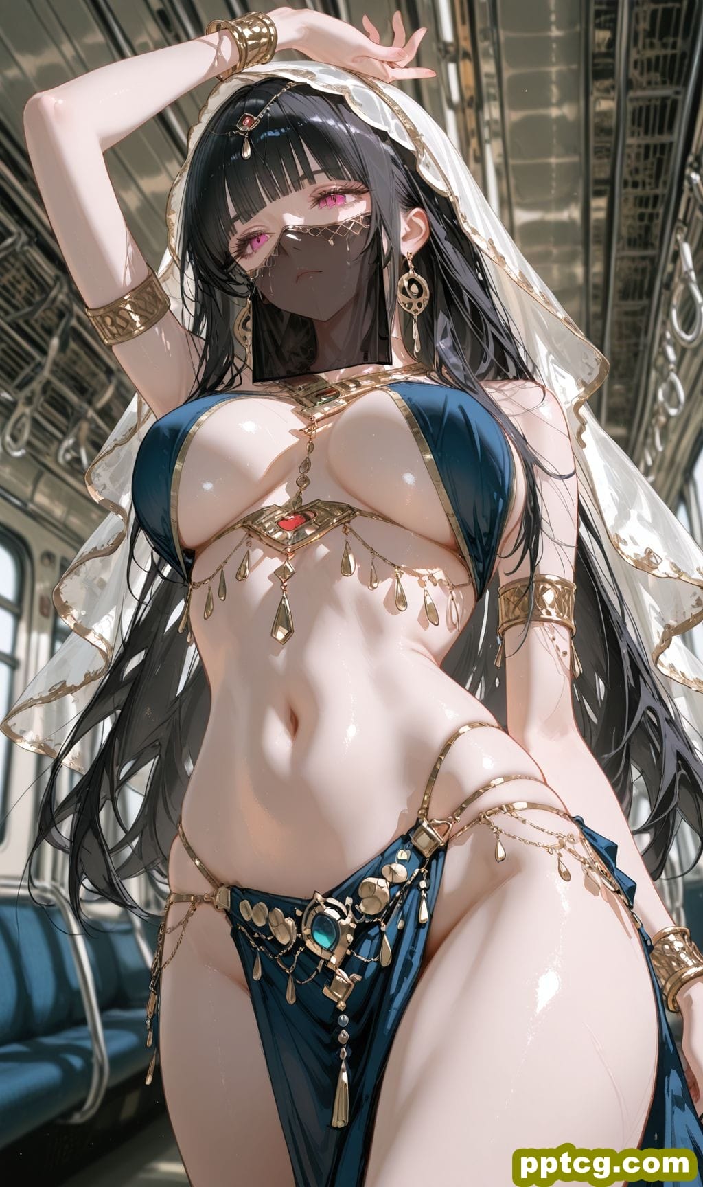 异域风情 舞女 古风 ai绘画 二次元壁纸 手机锁屏背景-皮皮兔动漫