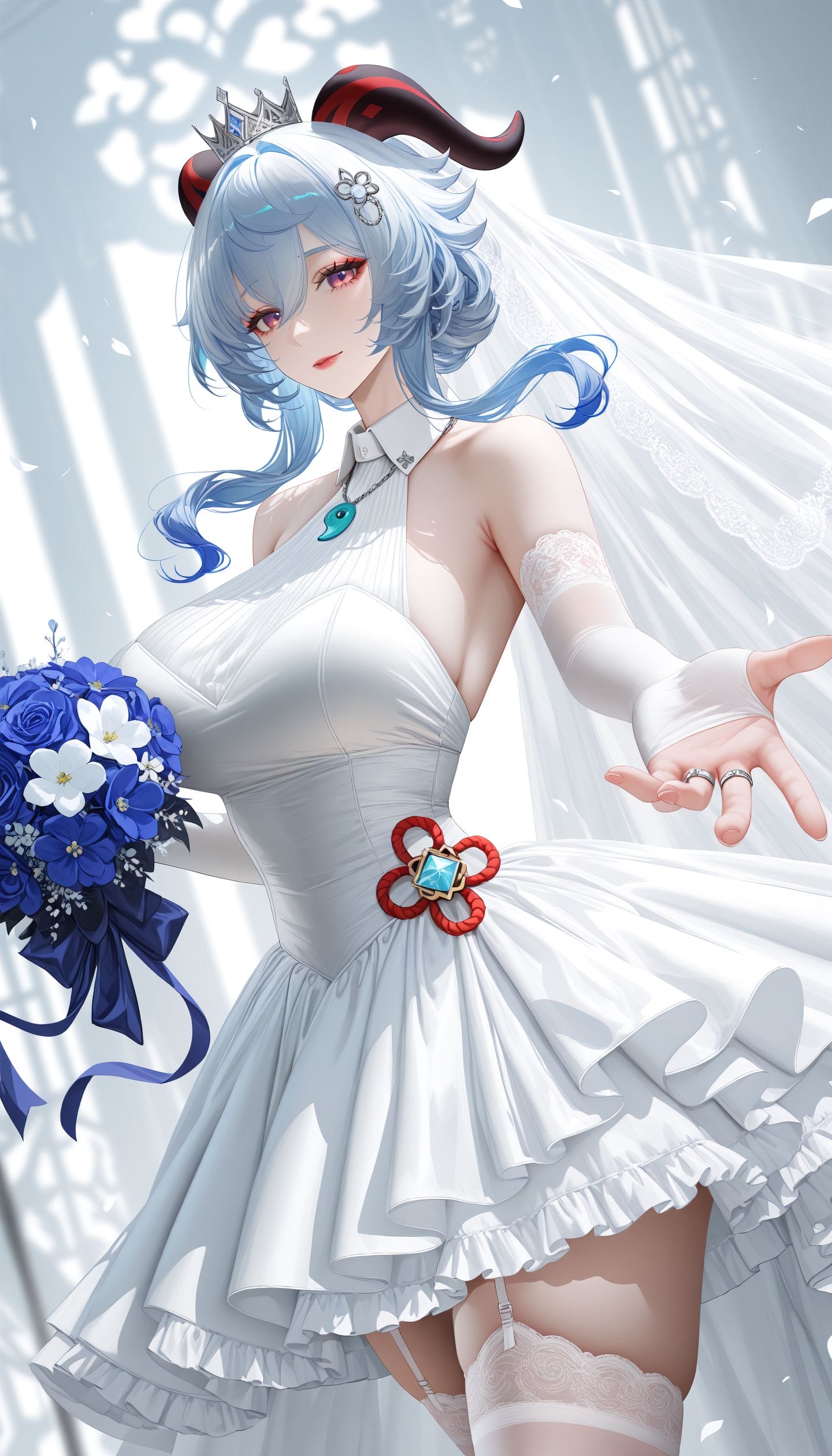 旅行者梦中的花嫁 原神二次元游戏壁纸-皮皮兔动漫