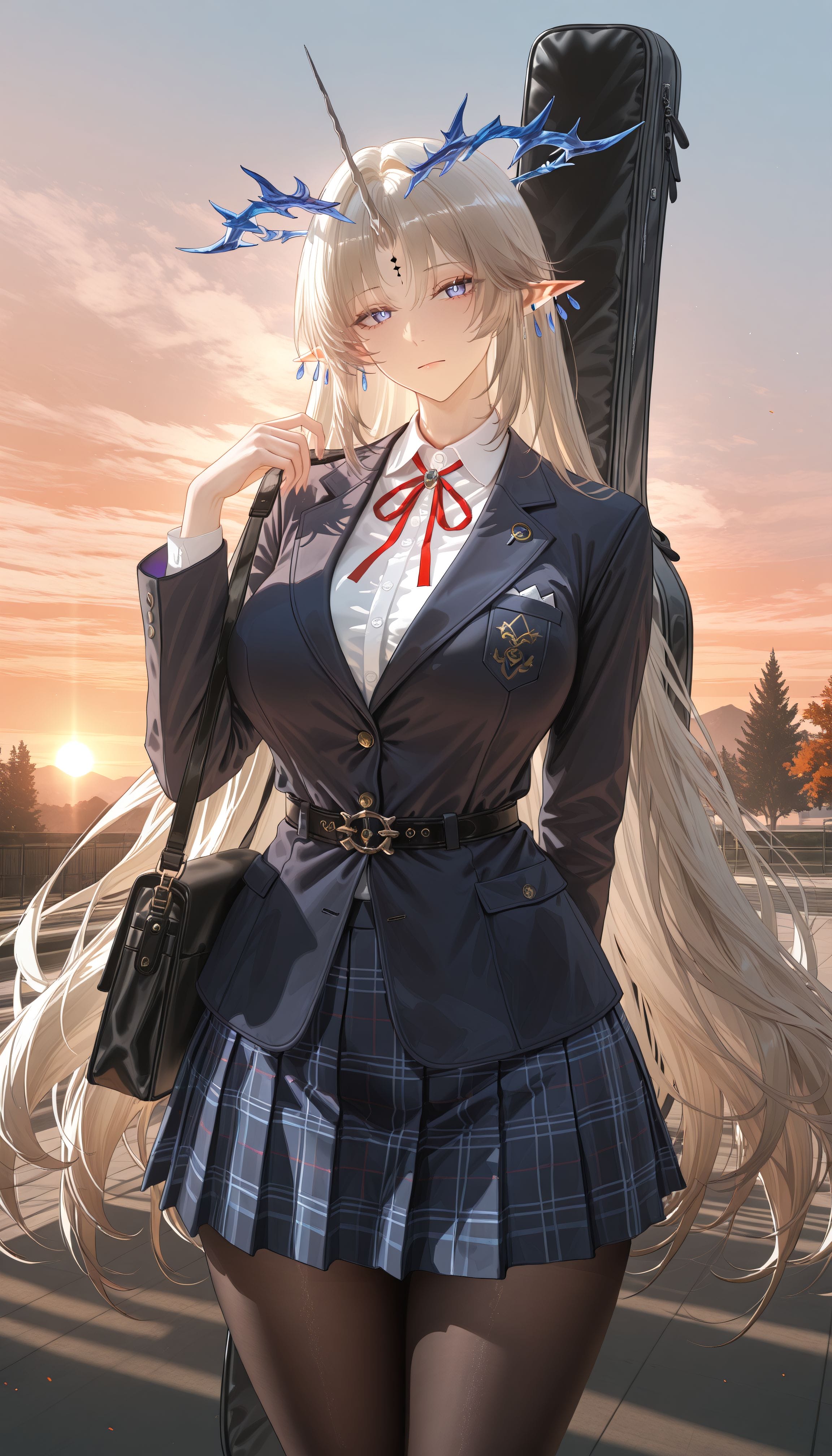 鸣潮×吉他：放学后的孤独摇滚要一起吗？二次元 芙露德莉斯 弗洛洛 尤诺