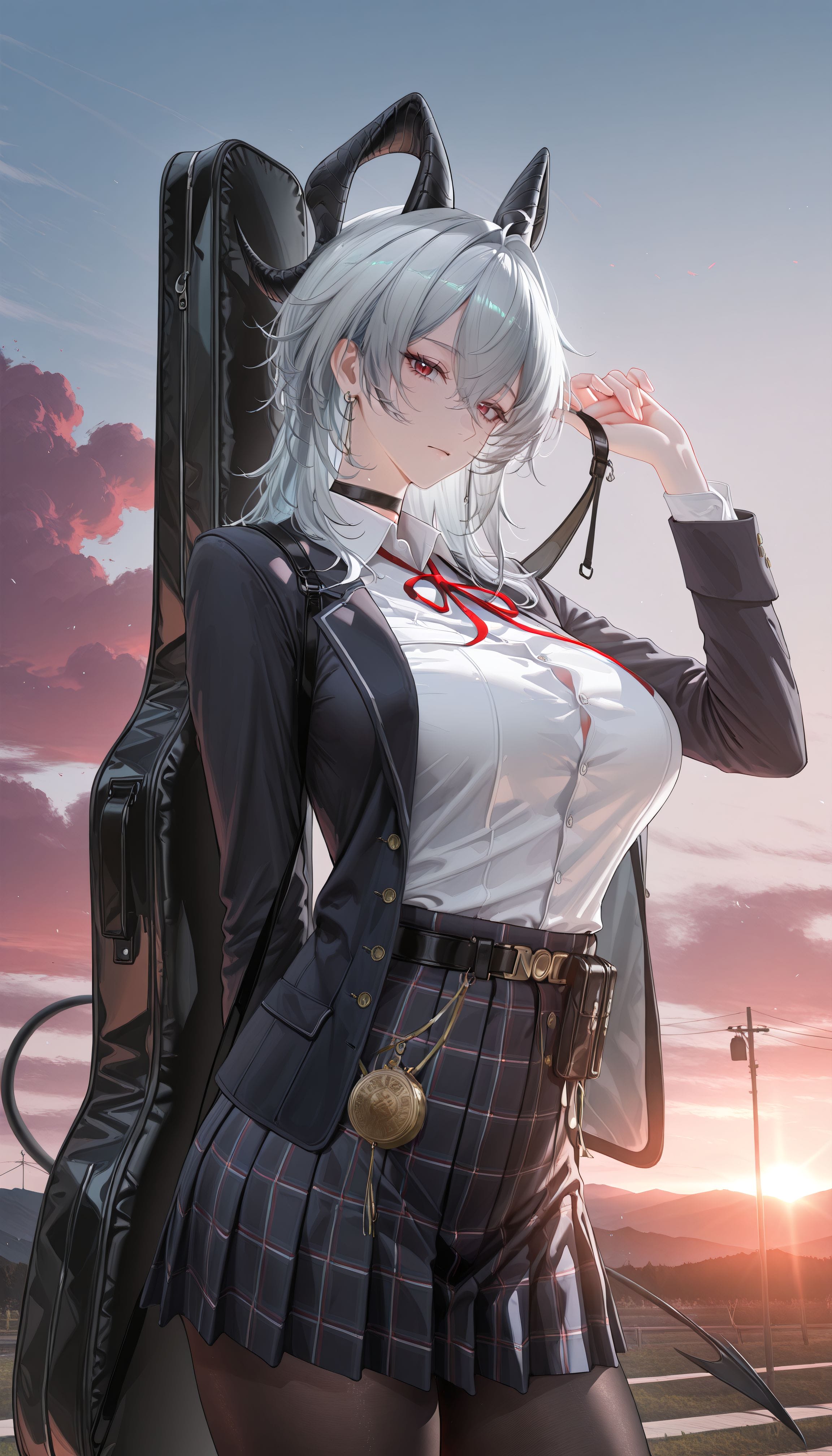 鸣潮×吉他：放学后的孤独摇滚要一起吗？二次元 芙露德莉斯 弗洛洛 尤诺