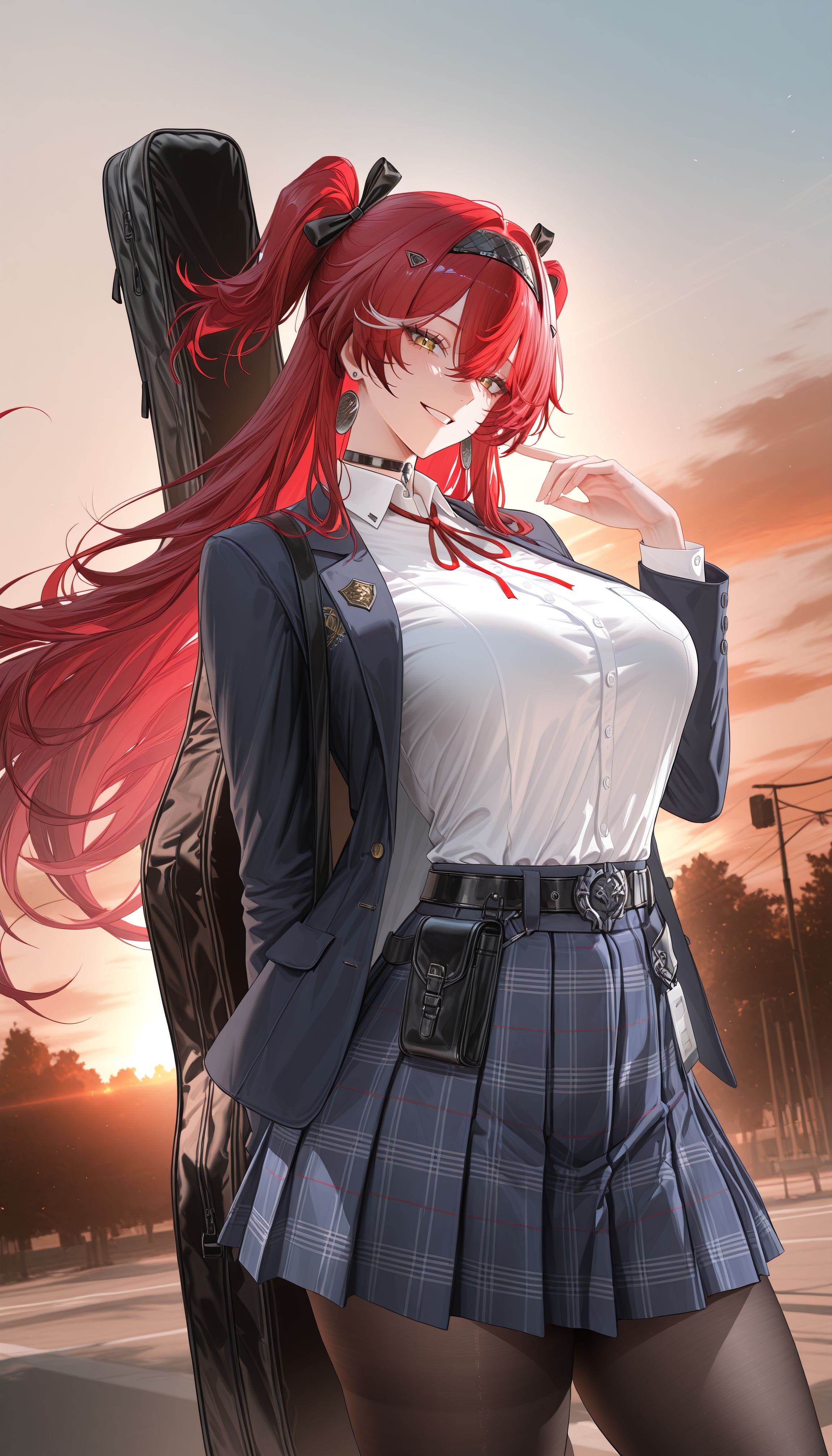 鸣潮×吉他：放学后的孤独摇滚要一起吗？二次元 芙露德莉斯 弗洛洛 尤诺