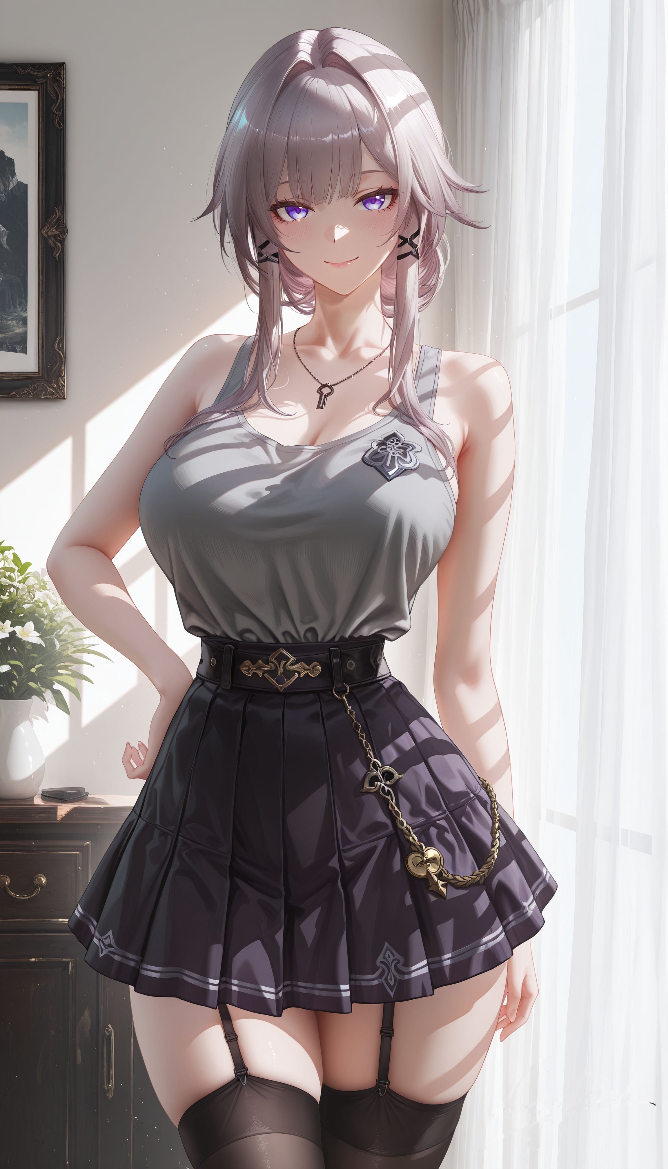 大黑塔 二次元 崩坏星穹铁道 少女感 黑丝吊带袜