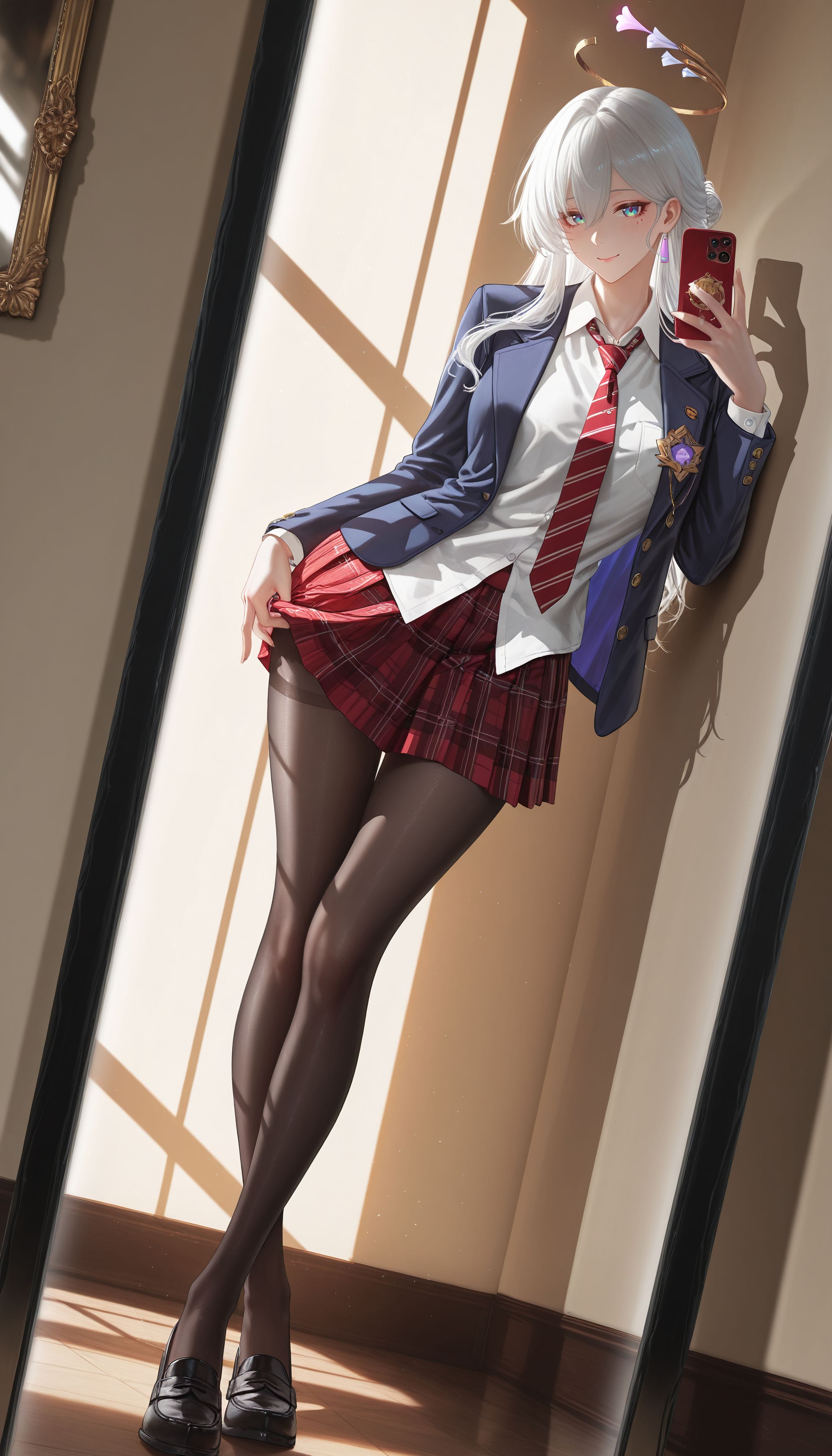 百变知更鸟小姐 二次元游戏崩坏星穹铁道 JK少女感 大长腿丝袜黑丝-皮皮兔动漫