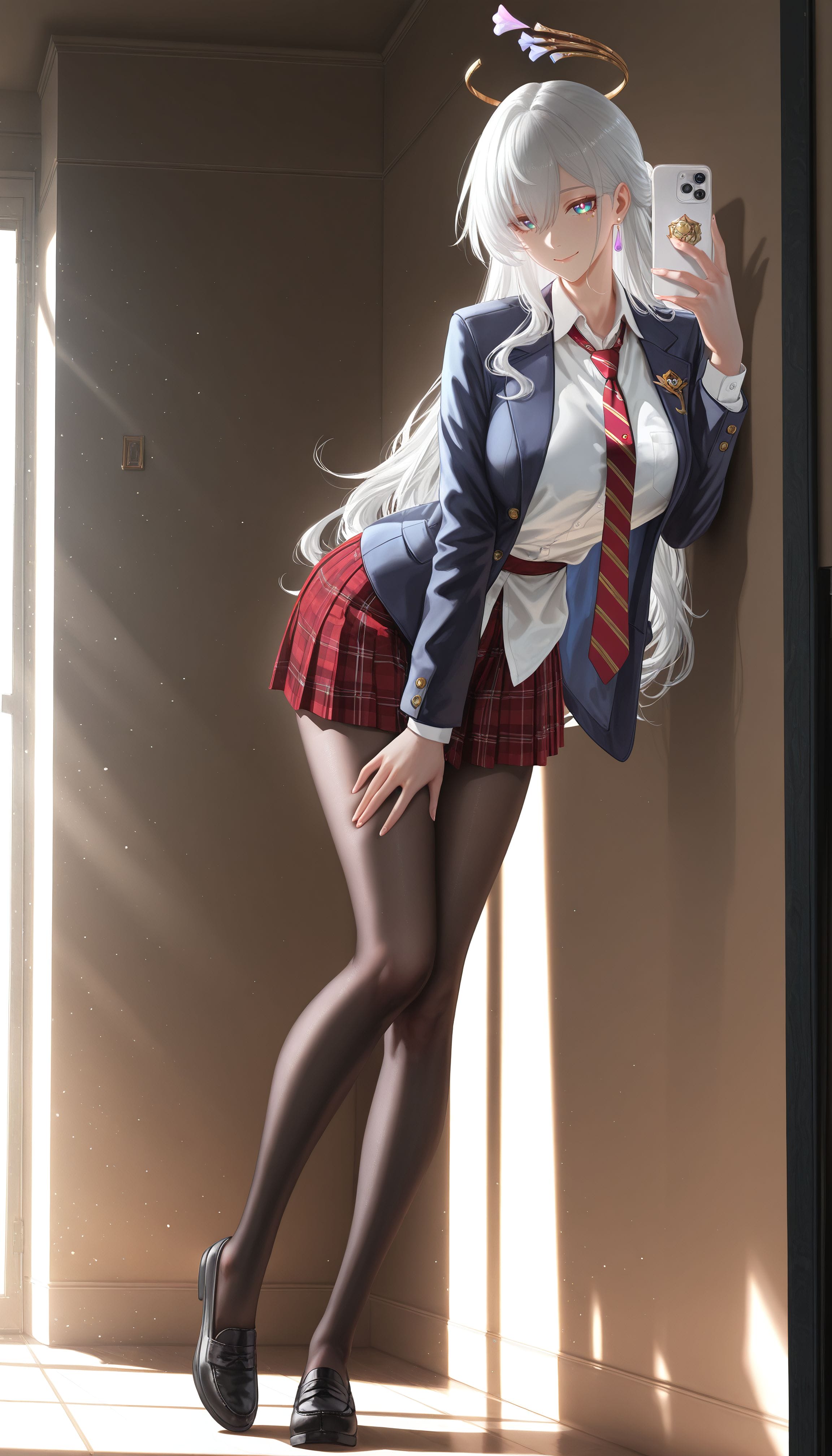 百变知更鸟小姐 二次元游戏崩坏星穹铁道 JK少女感 大长腿丝袜黑丝