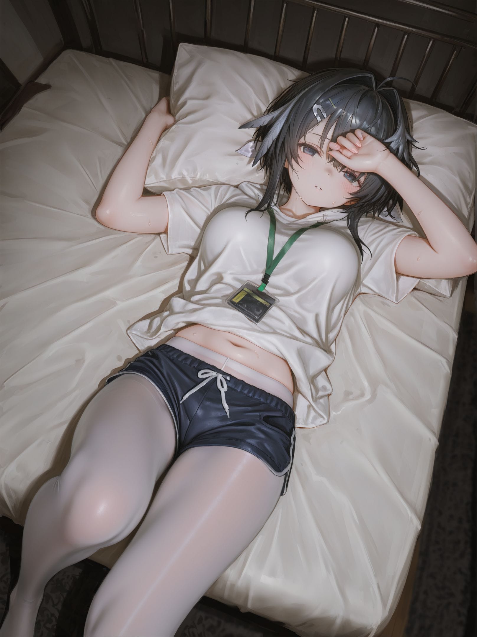 明日方舟羽毛笔 白丝yyds 兽耳可爱开心