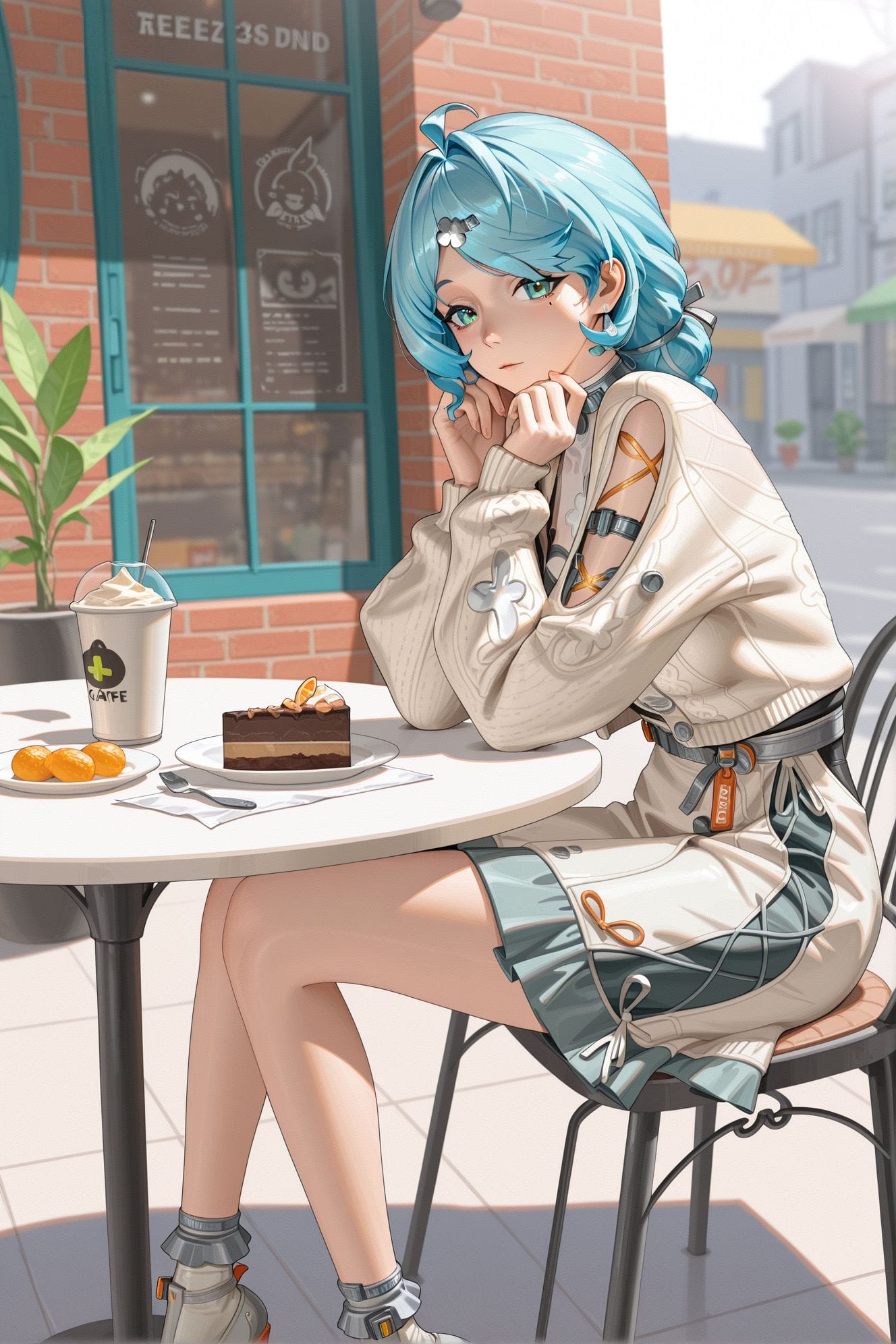 绝区零席德一起喝杯下午茶 锁屏壁纸 户外