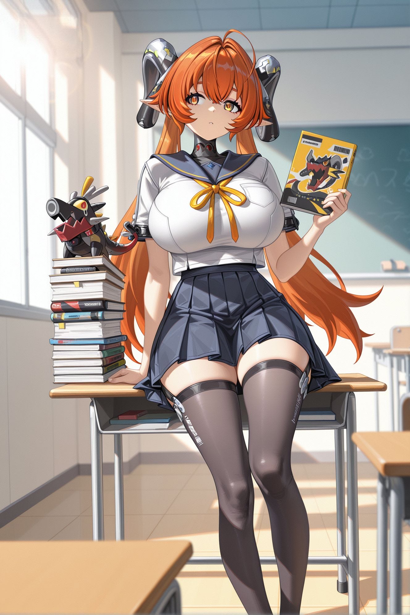 绝区零奥菲斯学姐一起上课 青春校园教室 黑丝大长腿-皮皮兔动漫