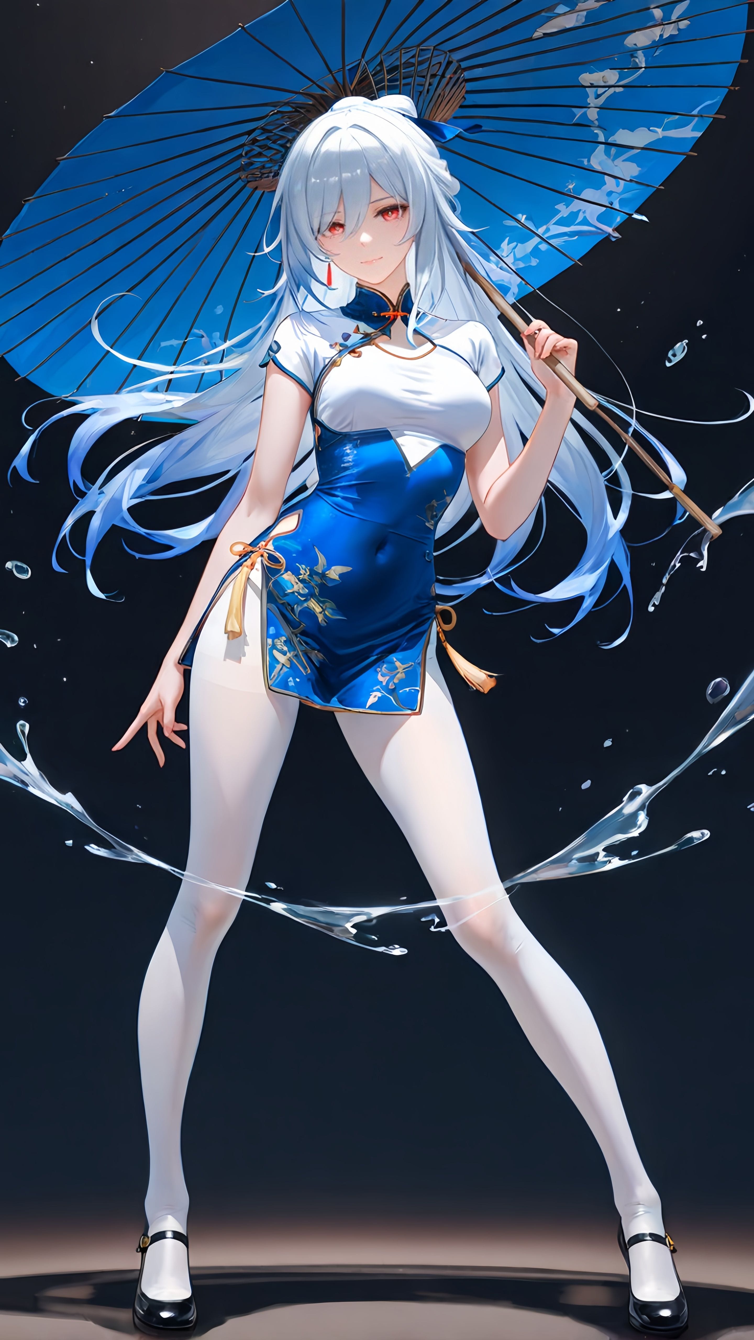 少女与白丝旗袍 ai绘画 二次元游戏角色 崩坏星穹铁道-皮皮兔动漫