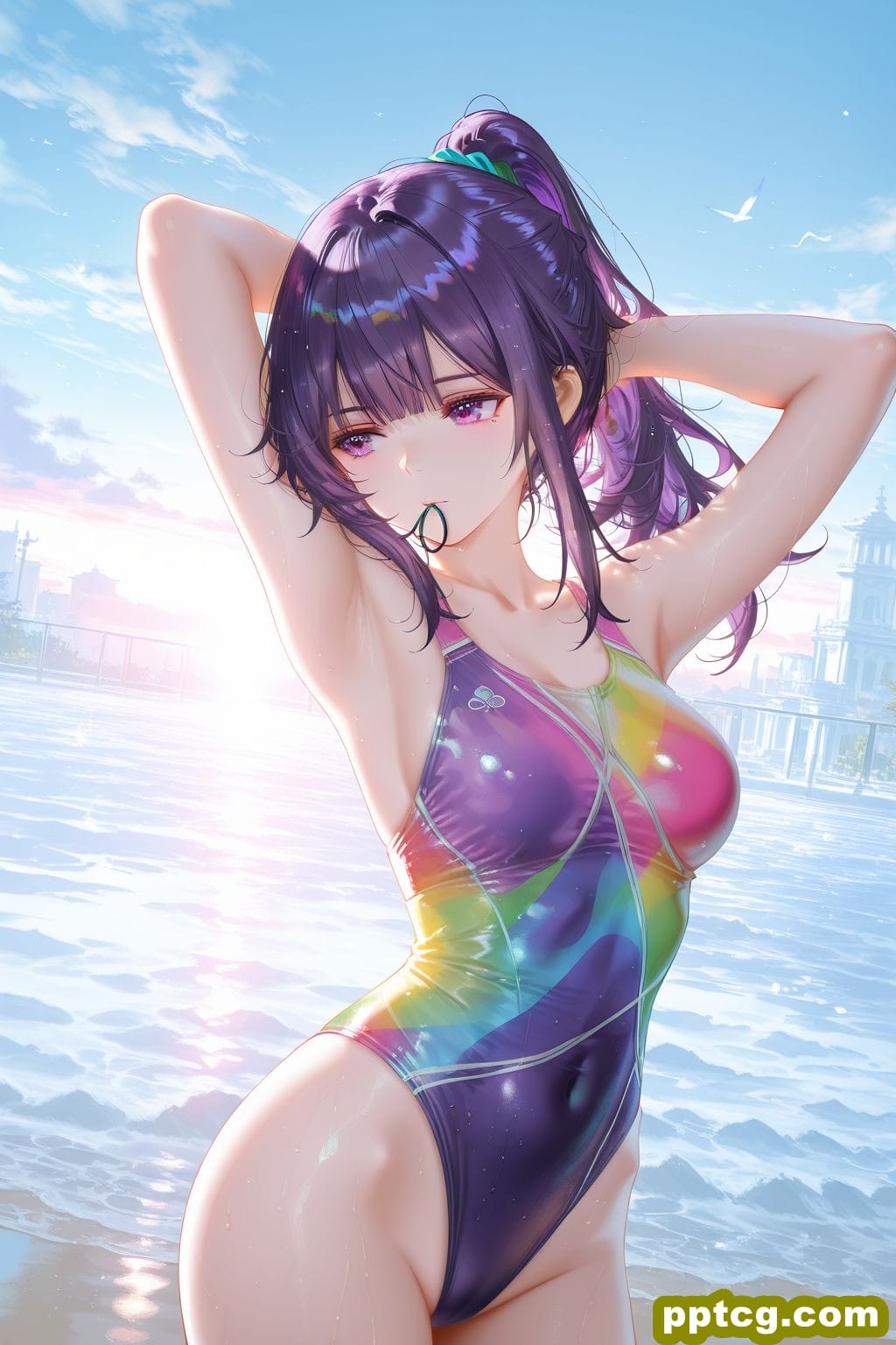 二次元女孩少女 精美壁纸大全 泳装比基尼 收藏分享推荐