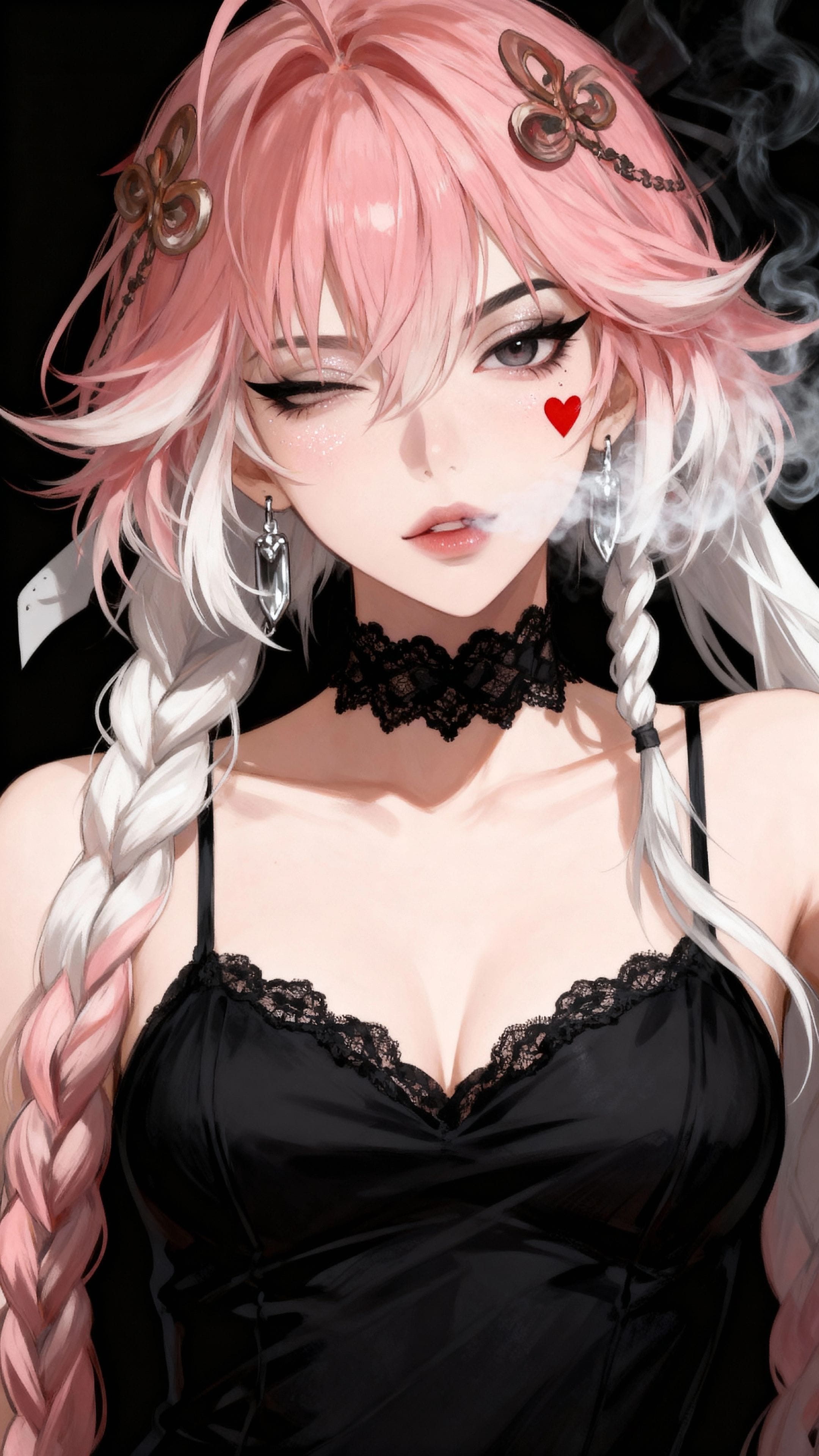 二次元游戏鸣潮 御姐壁纸 长离 黑色背景