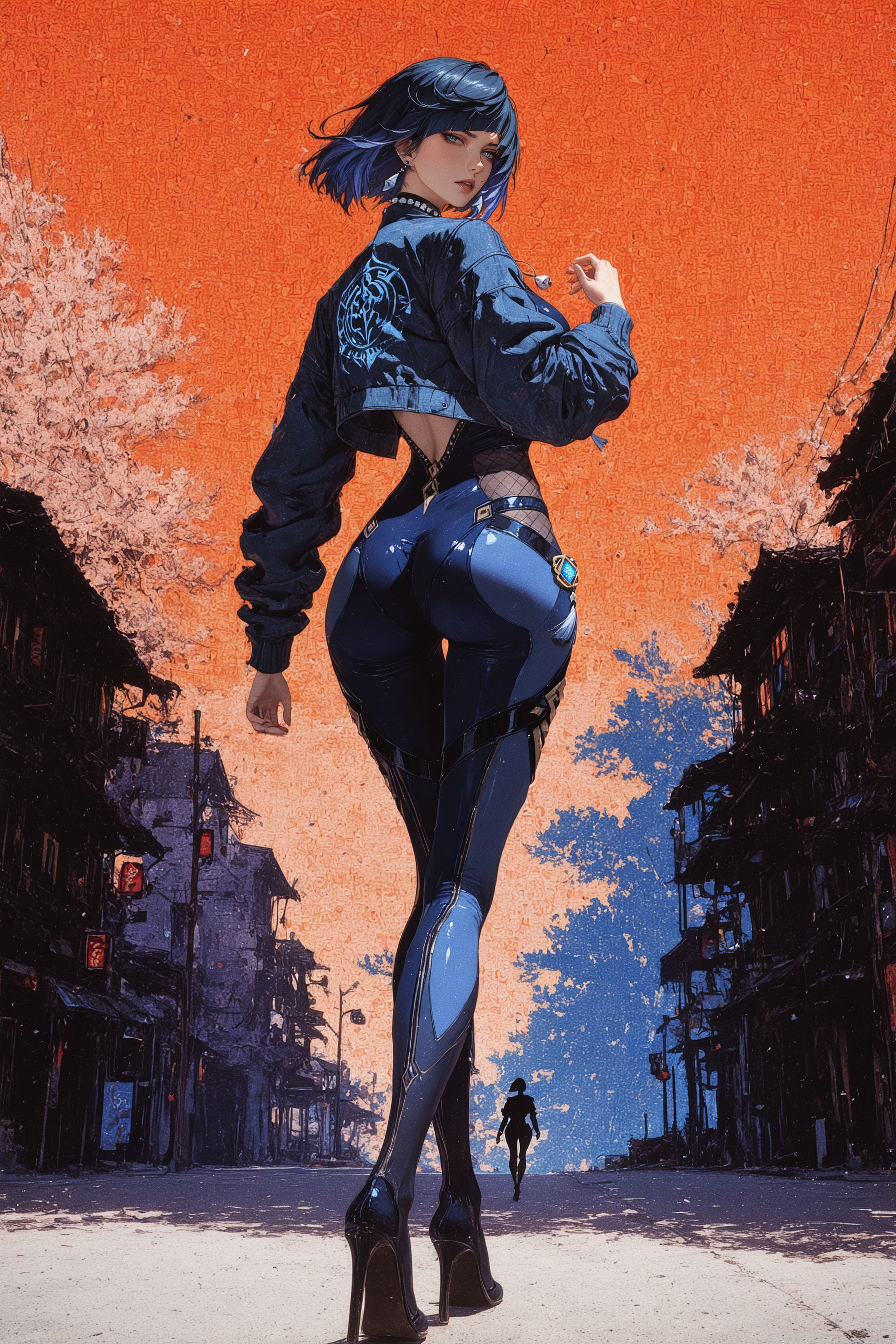 夜兰 原神 二次元游戏壁纸二创 复古