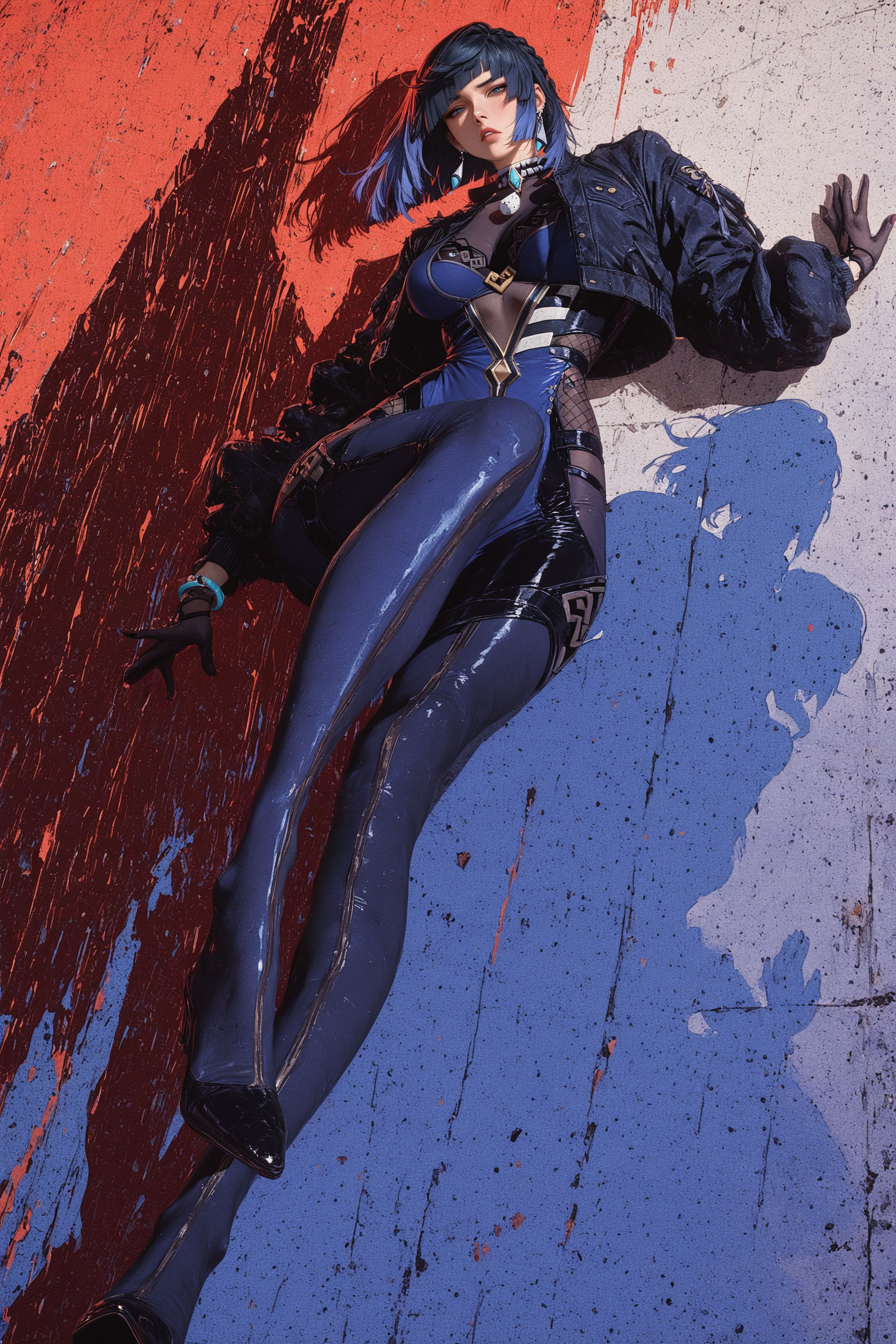 夜兰 原神 二次元游戏壁纸二创 复古