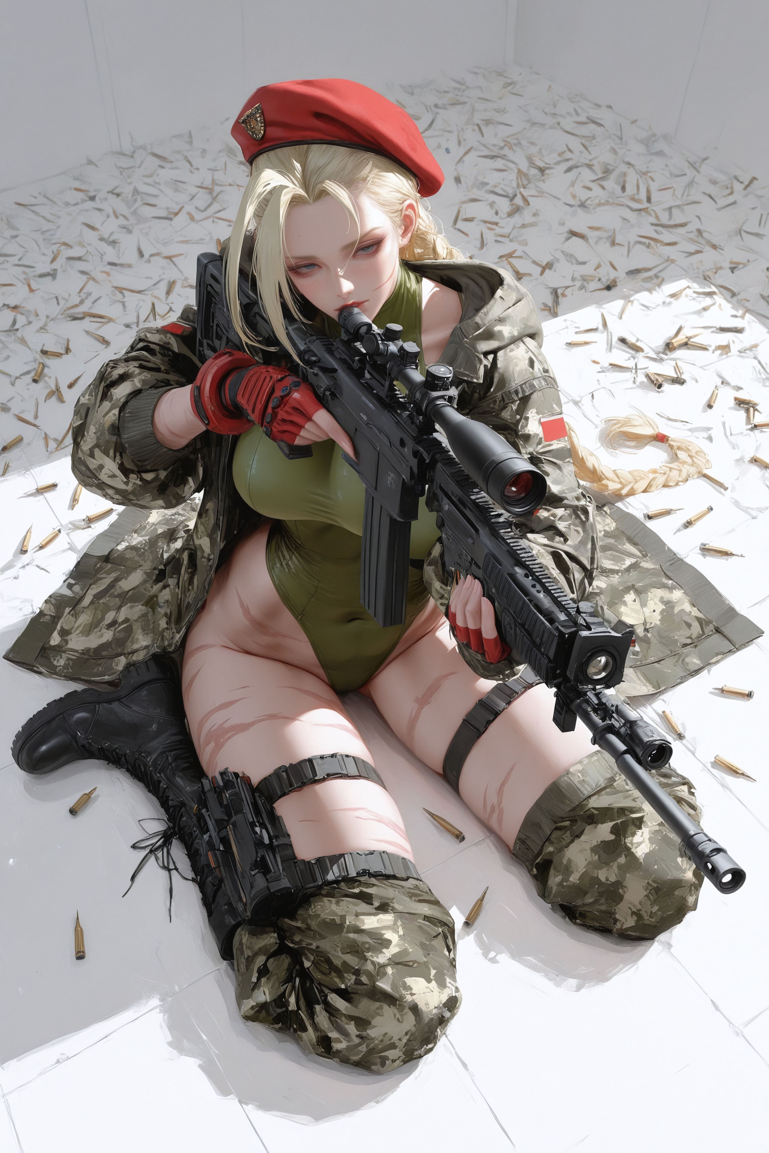 嘉米怀特 街霸 二次元游戏人物二创 枪械-皮皮兔动漫